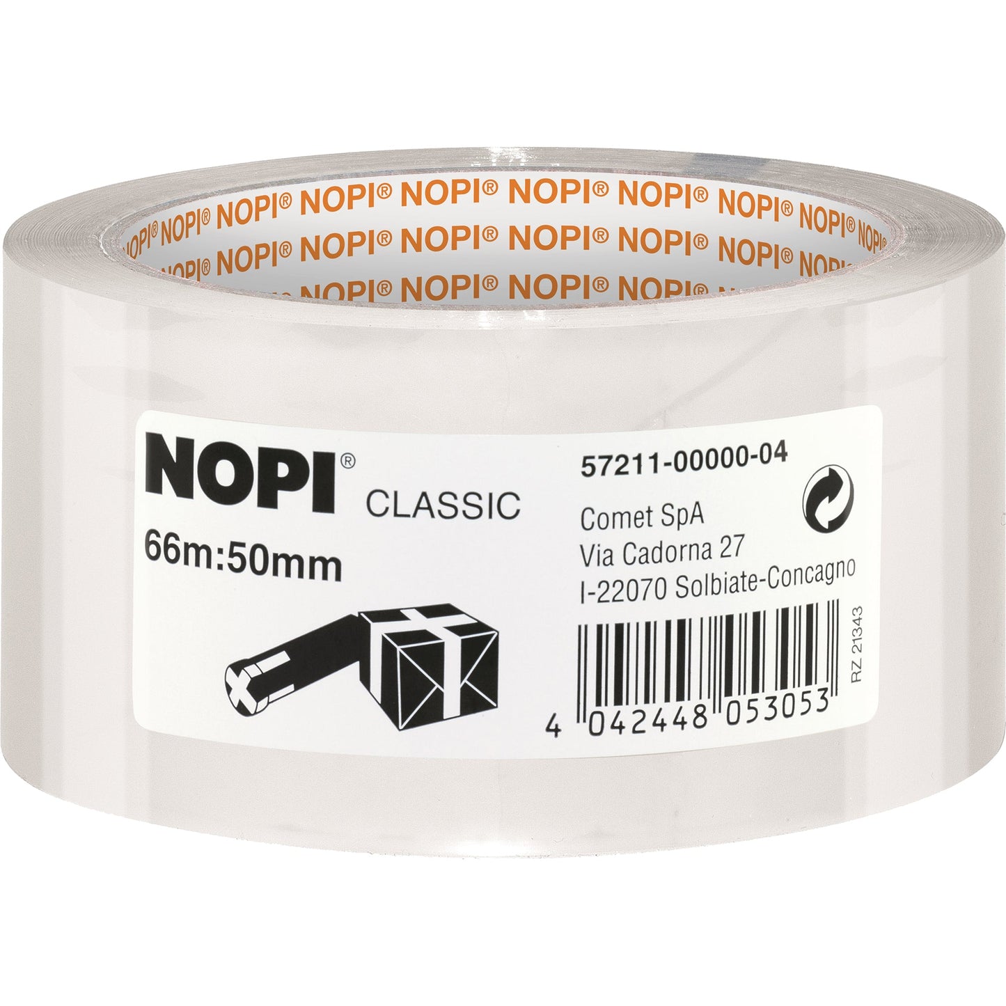 NOPI® Packband Classic 50 mm x 66 m (B x L) Acrylat transparent