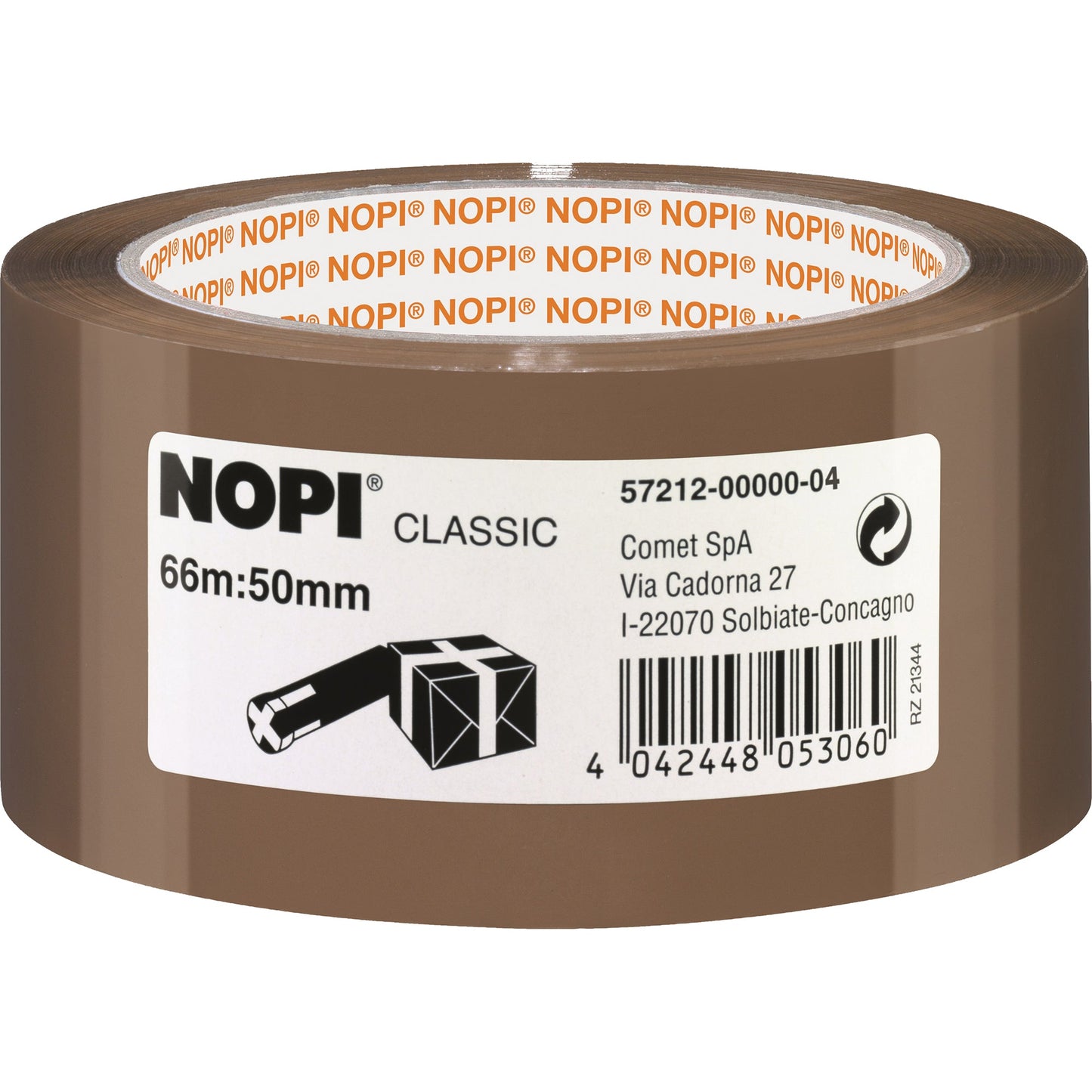 NOPI® Packband Classic 50 mm x 66 m (B x L) Acrylat braun