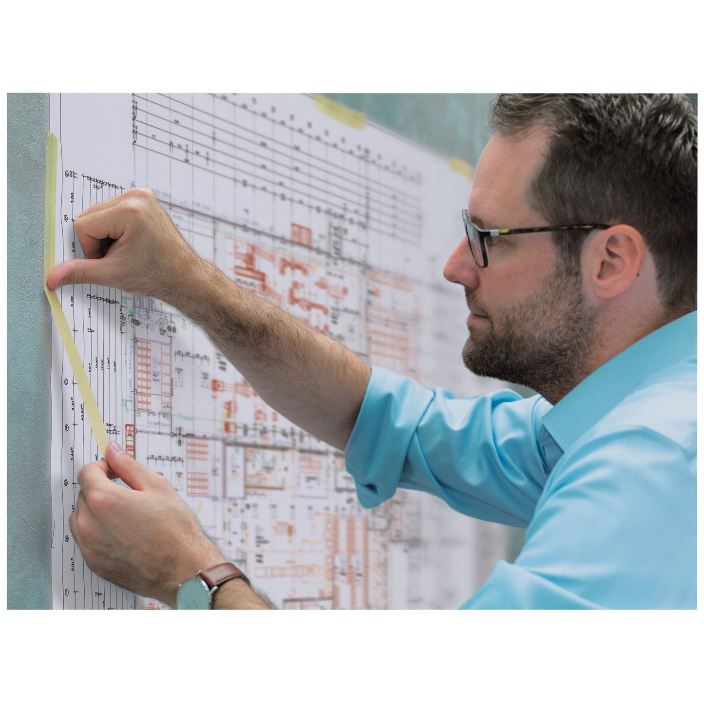 tesa® Fixierband Grafik- und Fixierkrepp 19 mm x 25 m (B x L) Papier/Naturkautschuk beige