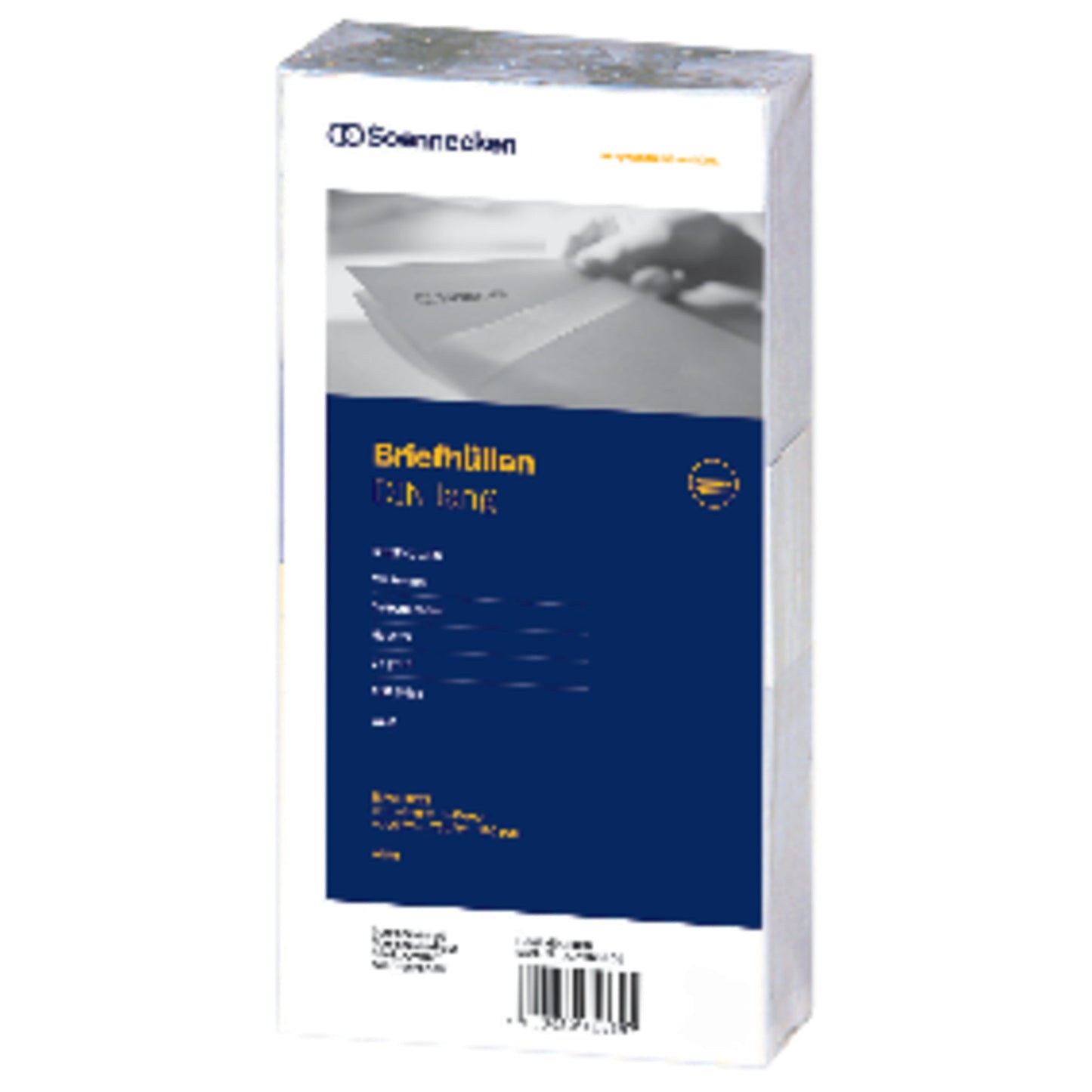 Soennecken Briefumschlag DIN lang 220 x 110 mm (B x H) mit Selbstklebung mit Fenster 75g/m² weiß 100 St./Pack.