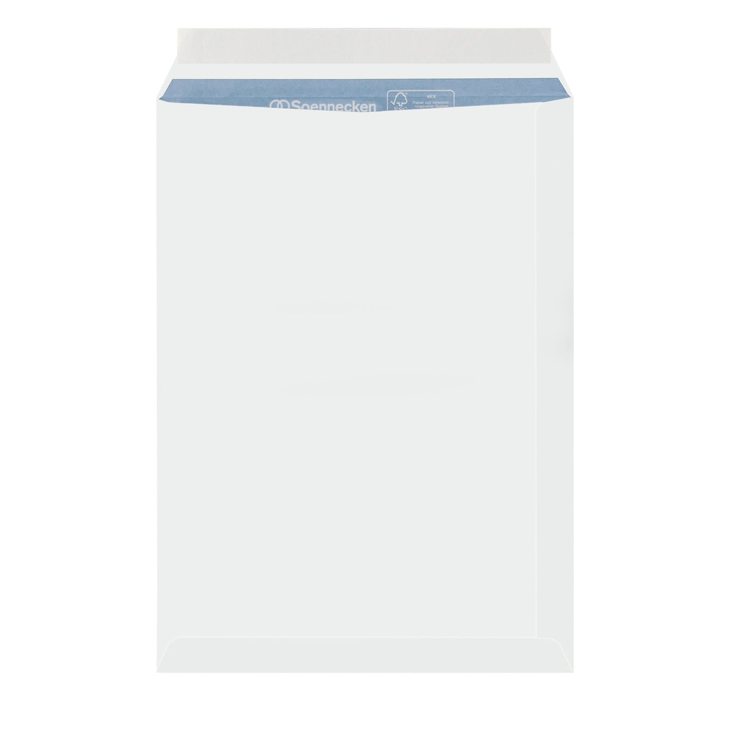 Soennecken Versandtasche Premium DIN C4 229 x 324 mm (B x H) mit Haftklebung ohne Fenster 120g/m² ohne Fadenverstärkung weiß 25 St./Pack.