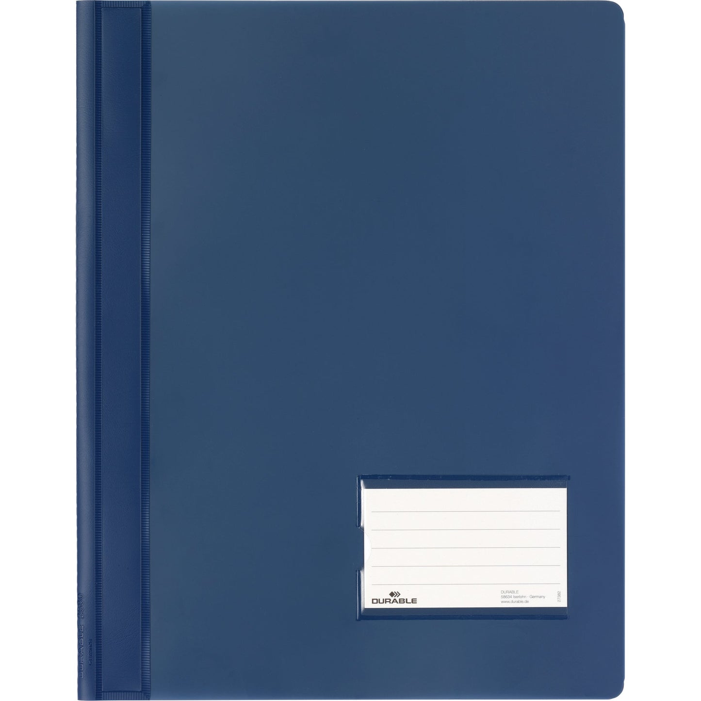 DURABLE Schnellhefter DURALUX® TRANSLUZENT DIN A4, Überbreite PVC dunkelblau