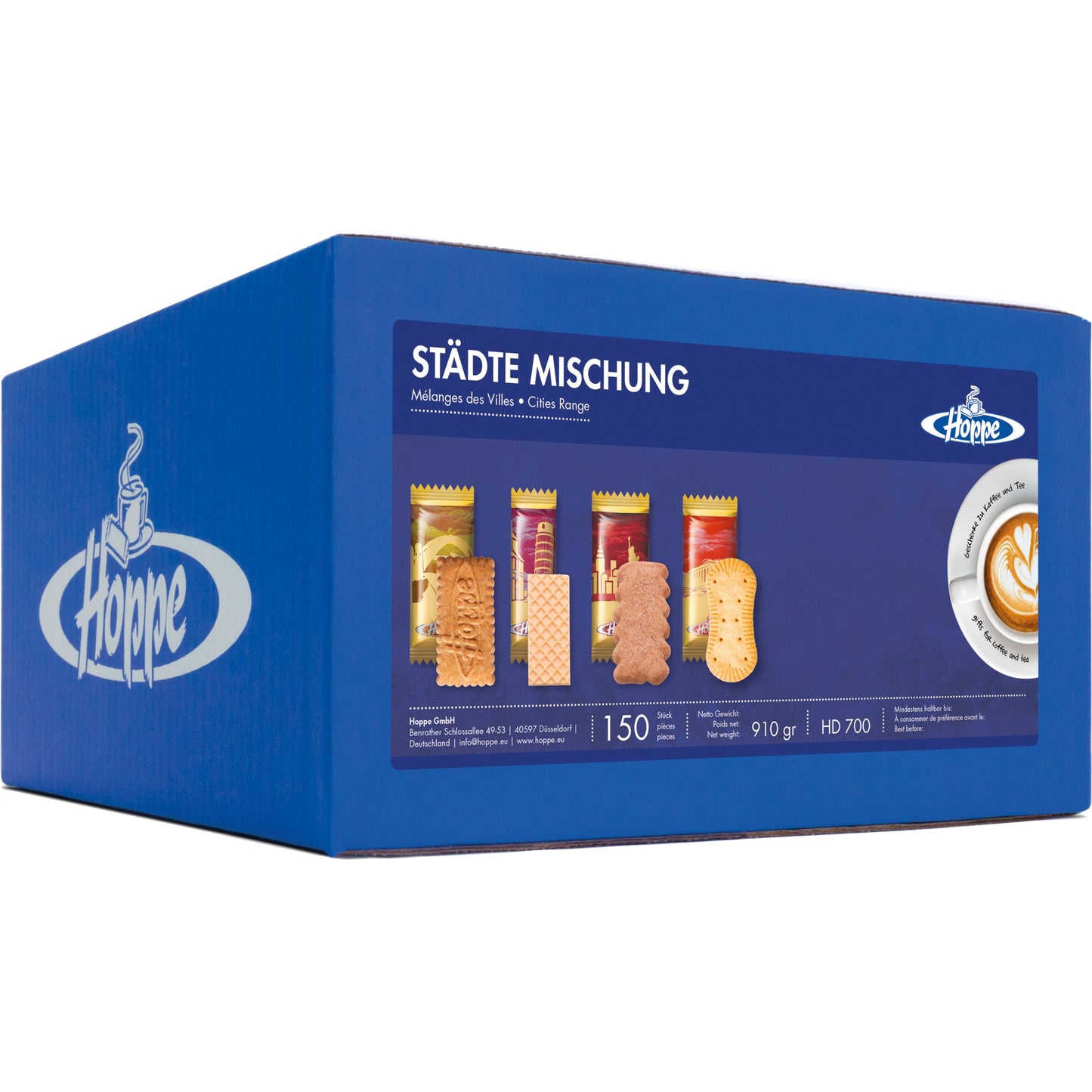 Hoppe Gebäckmischung Städte Mischung 150 x 6 g/Pack.