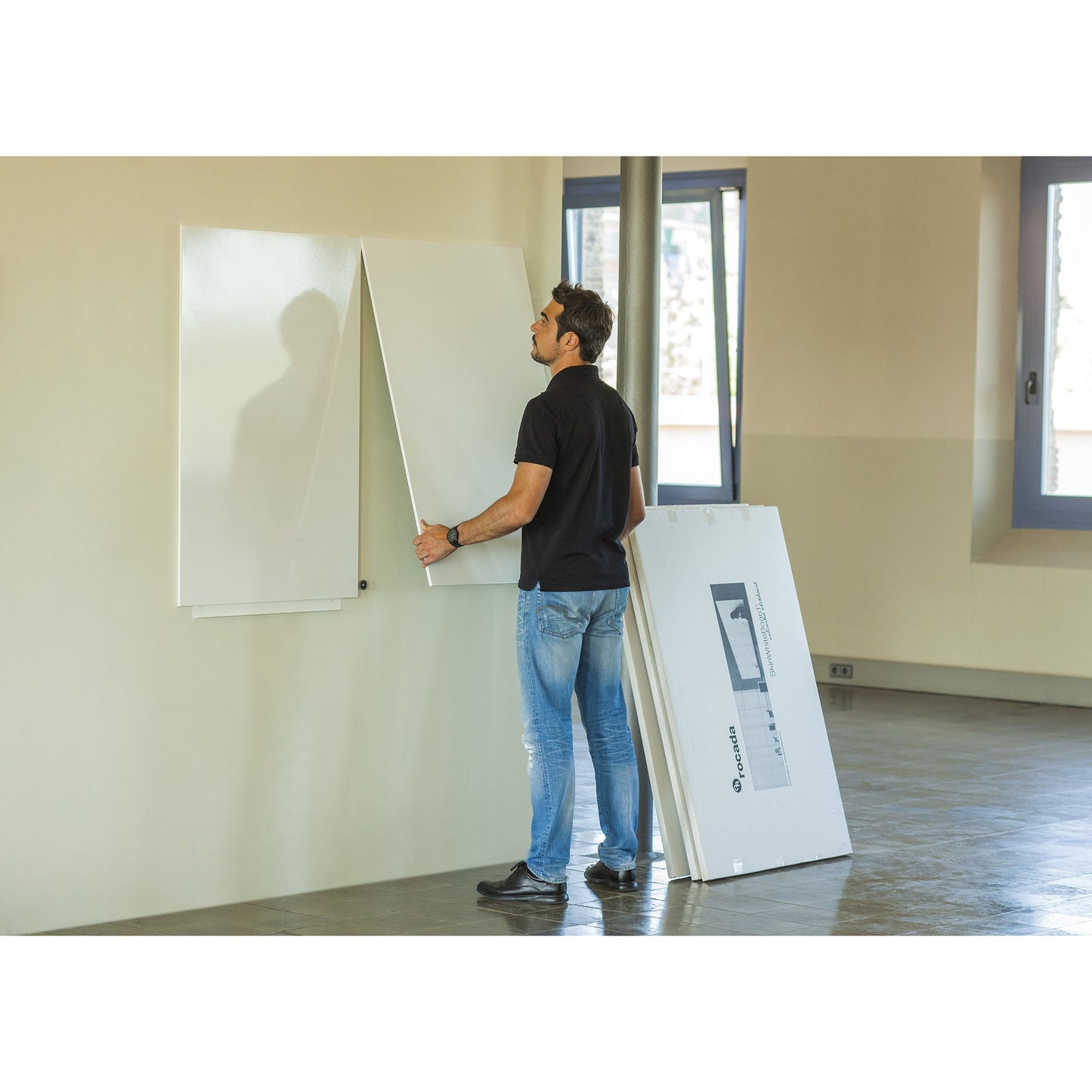 rocada Whiteboard Skin Pro Maße der Oberfläche: 150 x 100 cm (B x H) Tafel magnethaftend nicht beidseitig beschreibbar Stahl kunststoffbeschichtet weiß
