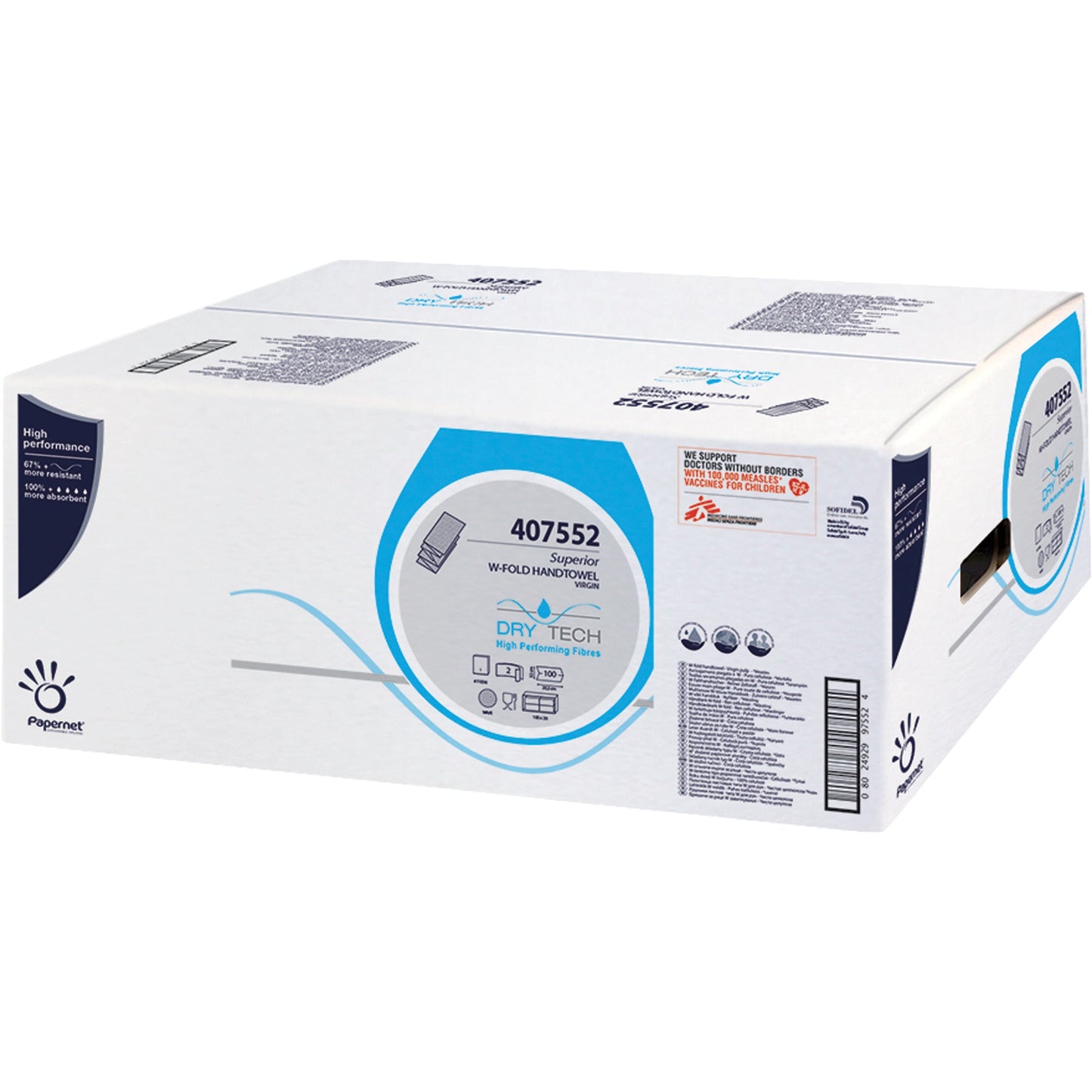 Papernet Papierhandtücher 20,3 x 32 cm (B x L) Zellstoff weiß 20 x 100 Bl./Pack.
