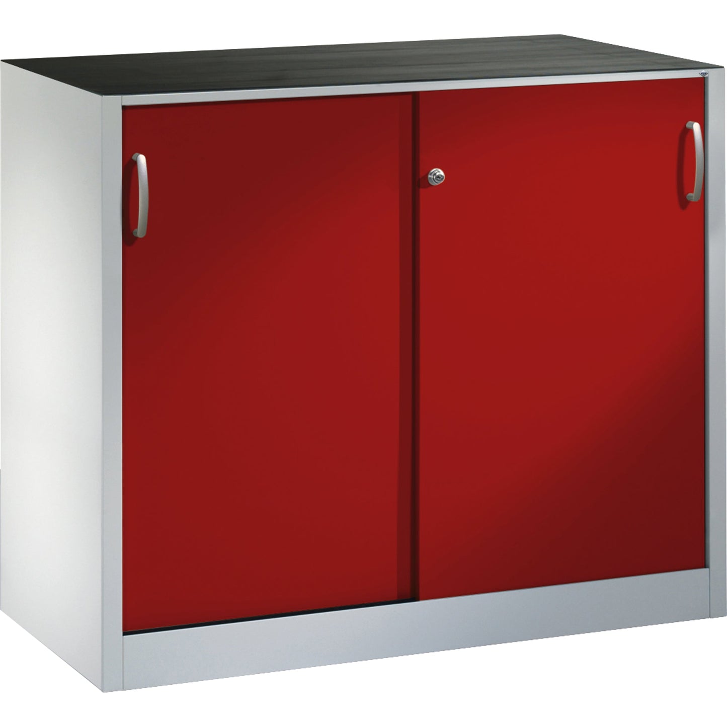C+P Werkzeugschrank Acurado 1.200 x 1.000 x 500 mm (B x H x T) inkl. Gummiriefenmatte Stahl, lackiert Farbe der Front: rubinrot Farbe des Korpus: lichtgrau