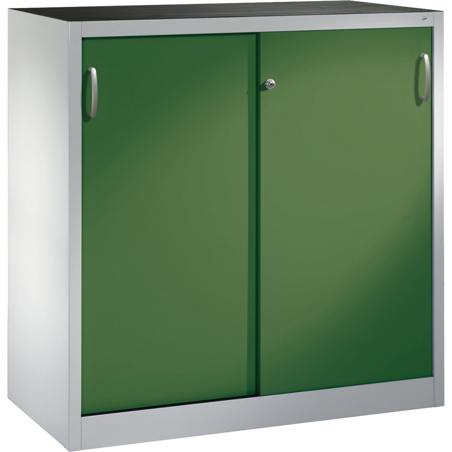 C+P Werkzeugschrank Acurado 1.200 x 1.200 x 500 mm (B x H x T) inkl. Gummiriefenmatte Stahl, lackiert Farbe der Front: resedagrün Farbe des Korpus: lichtgrau