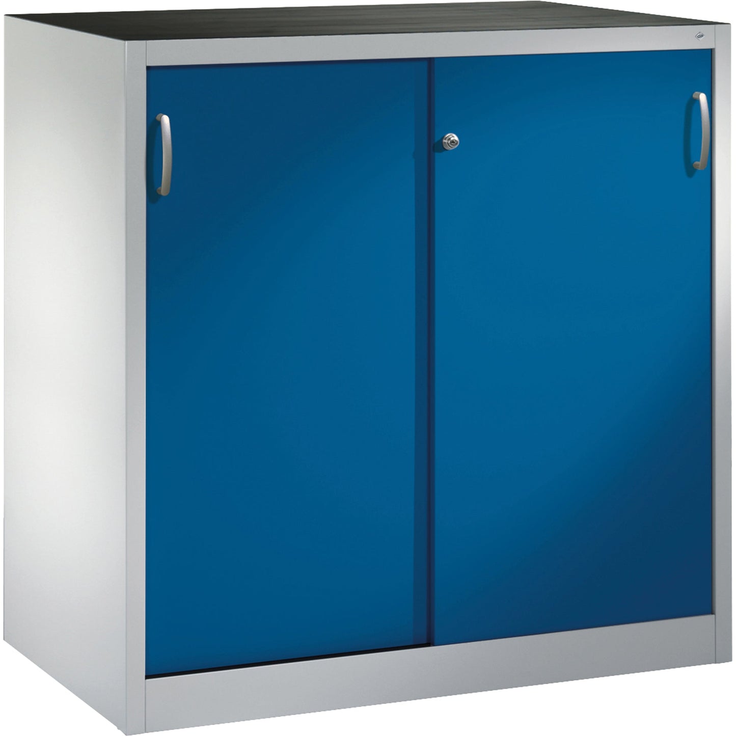 C+P Werkzeugschrank Acurado 1.200 x 1.200 x 600 mm (B x H x T) inkl. Gummiriefenmatte Stahl, lackiert Farbe der Front: enzianblau Farbe des Korpus: lichtgrau