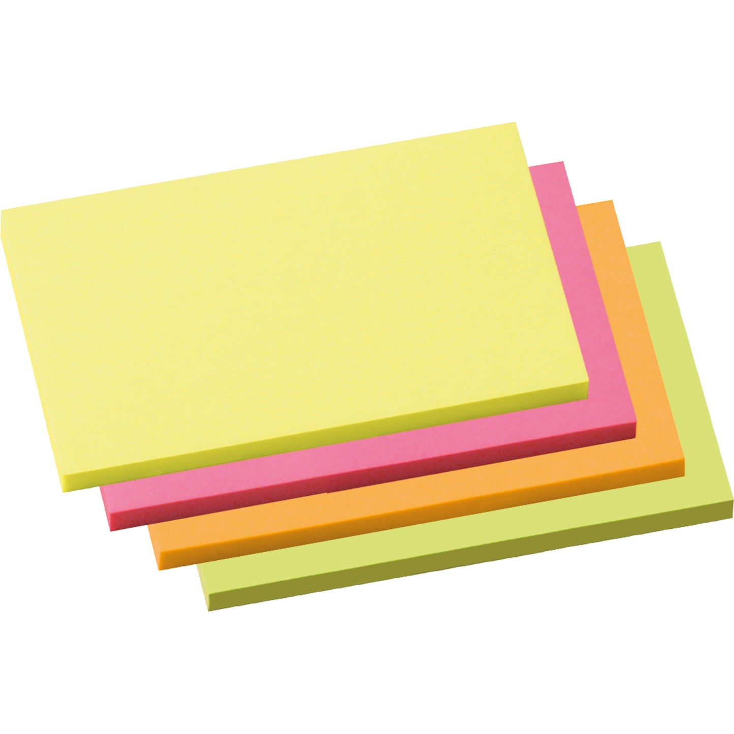 Soennecken Haftnotiz 75 x 125 mm (B x H) neonfarben 100 Bl./Block 4 Block/Pack.