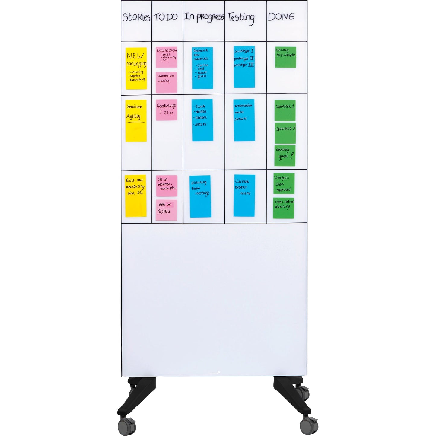 Legamaster Glasboard 90 x 175 x 0,4 cm (B x H x T) Tafel magnethaftend Sicherheitsglas weiß
