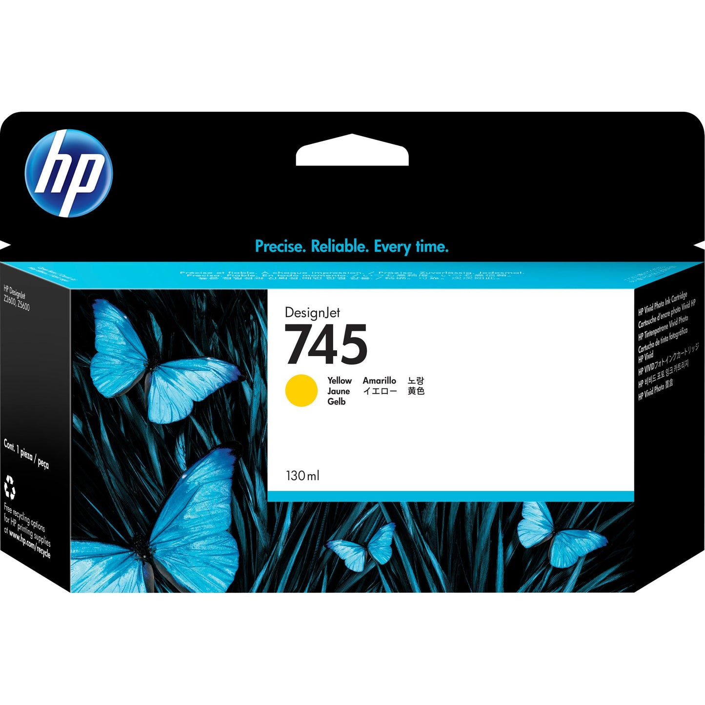 HP Tintenpatrone Originalzubehör 745 gelb 130ml