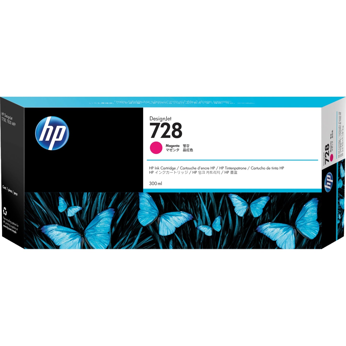 HP Tintenpatrone Originalzubehör 728 magenta 300ml