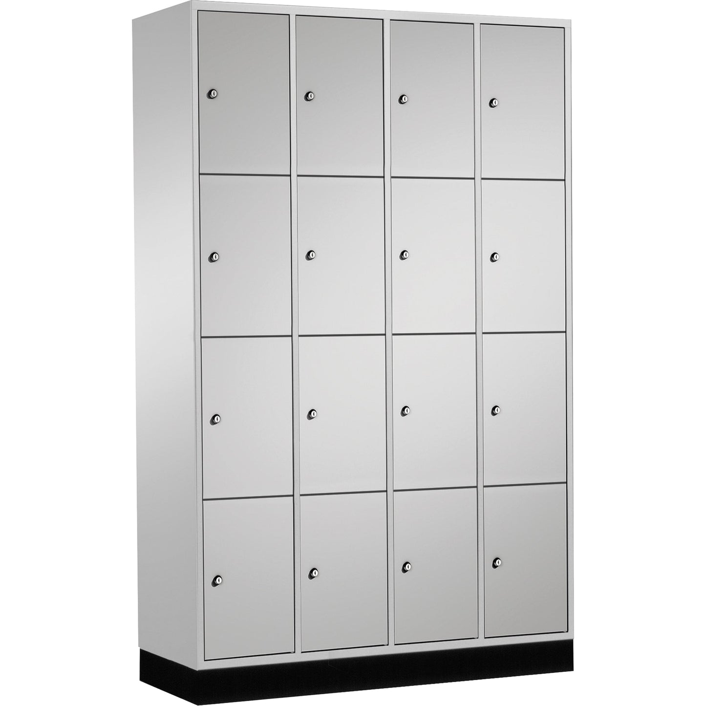 C+P Schließfachschrank Intro 16 Fächer Stahl, lackiert Farbe der Front: lichtgrau