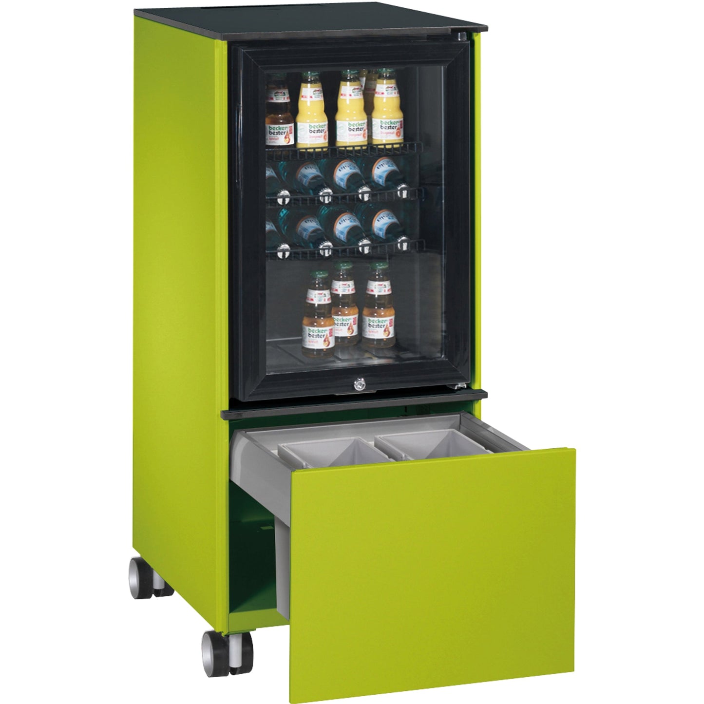 C+P Kühlschrank-Caddy Asisto 500 x 1.157 x 600 mm (B x H x T) 62l D 347 kWh/Jahr clowngrün