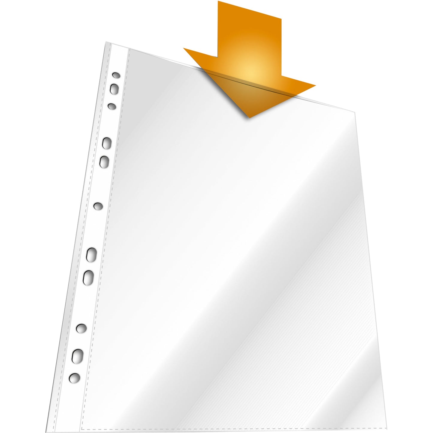 DURABLE Prospekthülle DIN A4 50µm oben offen Polypropylen glasklar 100 St./Pack.