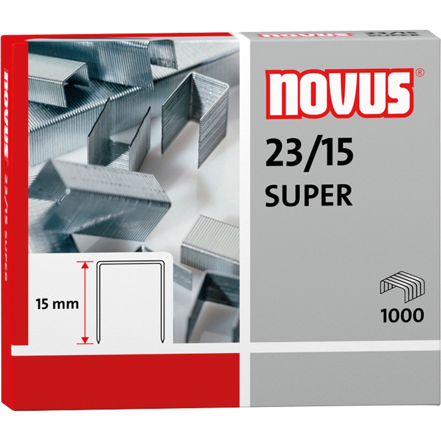 NOVUS Heftklammer 23/15 SUPER Blockhefter 1.000 St./Pack.