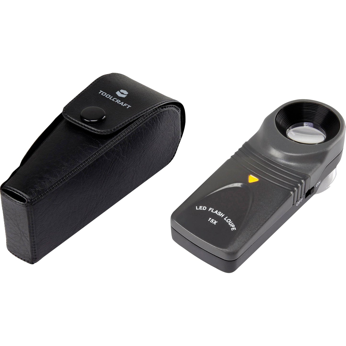 TOOLCRAFT Lupe 15-fach 3,85 x 10,5 mm (B x L) AAA/Micro Kunststoff schwarz