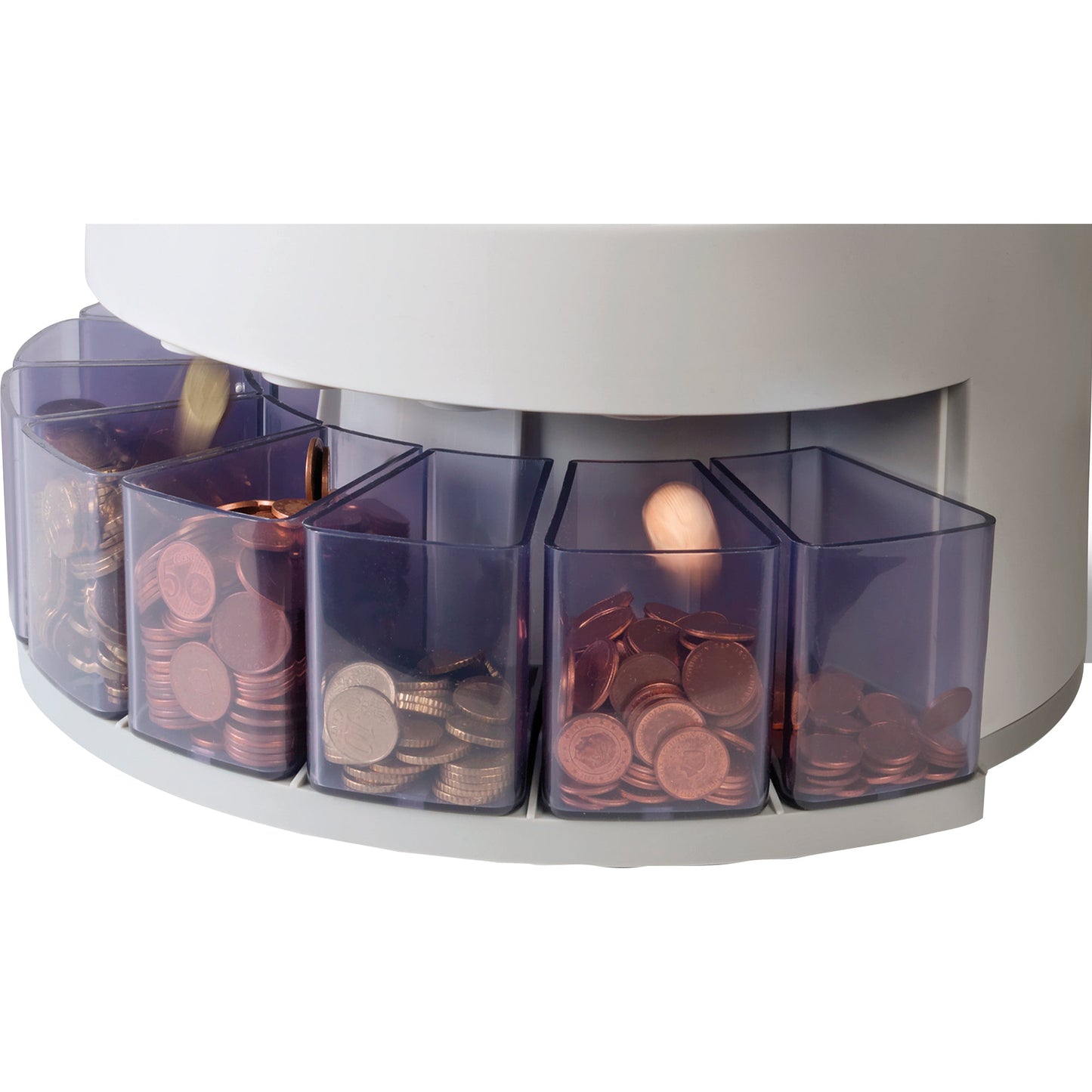SAFESCAN Geldzählmaschine 1250 35,5 x 33 x 26,6 cm (B x H x T) EUR 1 Cent, 2 Cent, 5 Cent, 10 Cent, 20 Cent, 50 Cent, 1 Euro, 2 Euro weiß