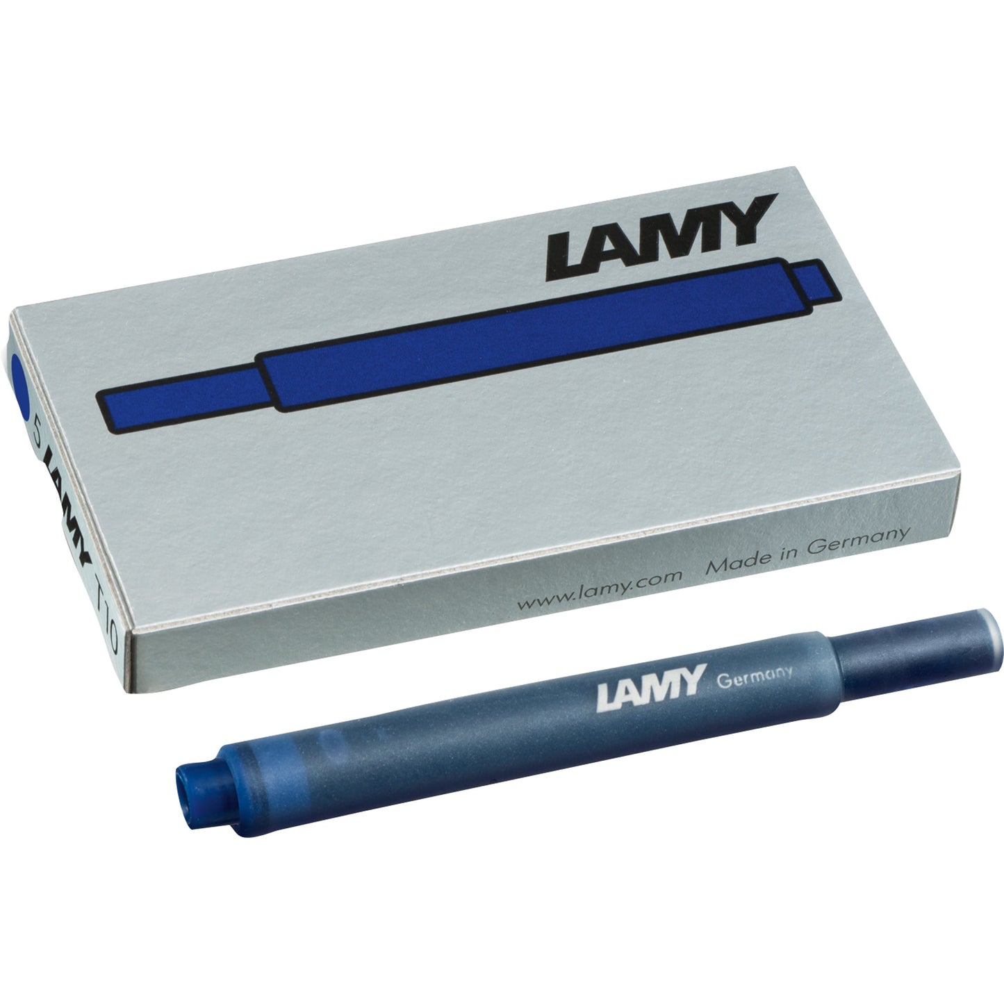 Lamy Tintenpatrone T 10 Großraumtintenpatrone nicht löschbar blau-schwarz 5 St./Pack.