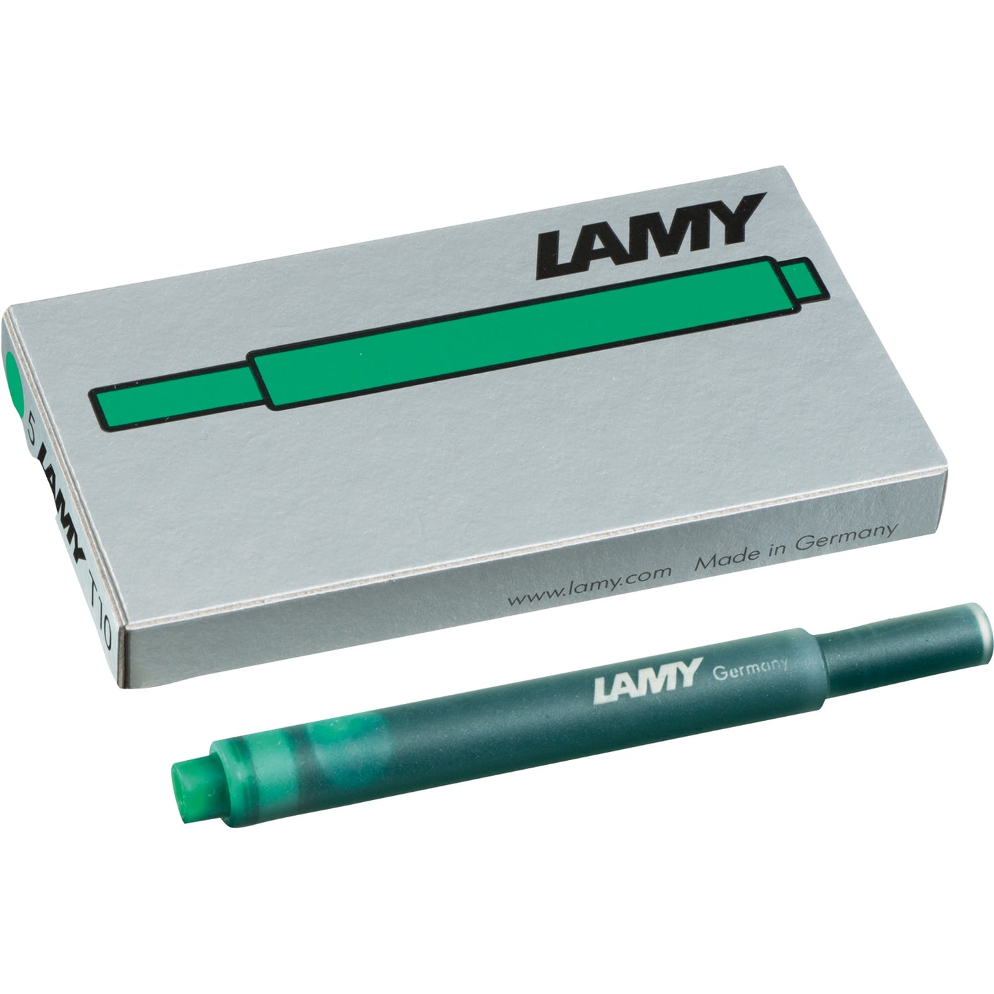 Lamy Tintenpatrone T 10 Großraumtintenpatrone nicht löschbar grün 5 St./Pack.
