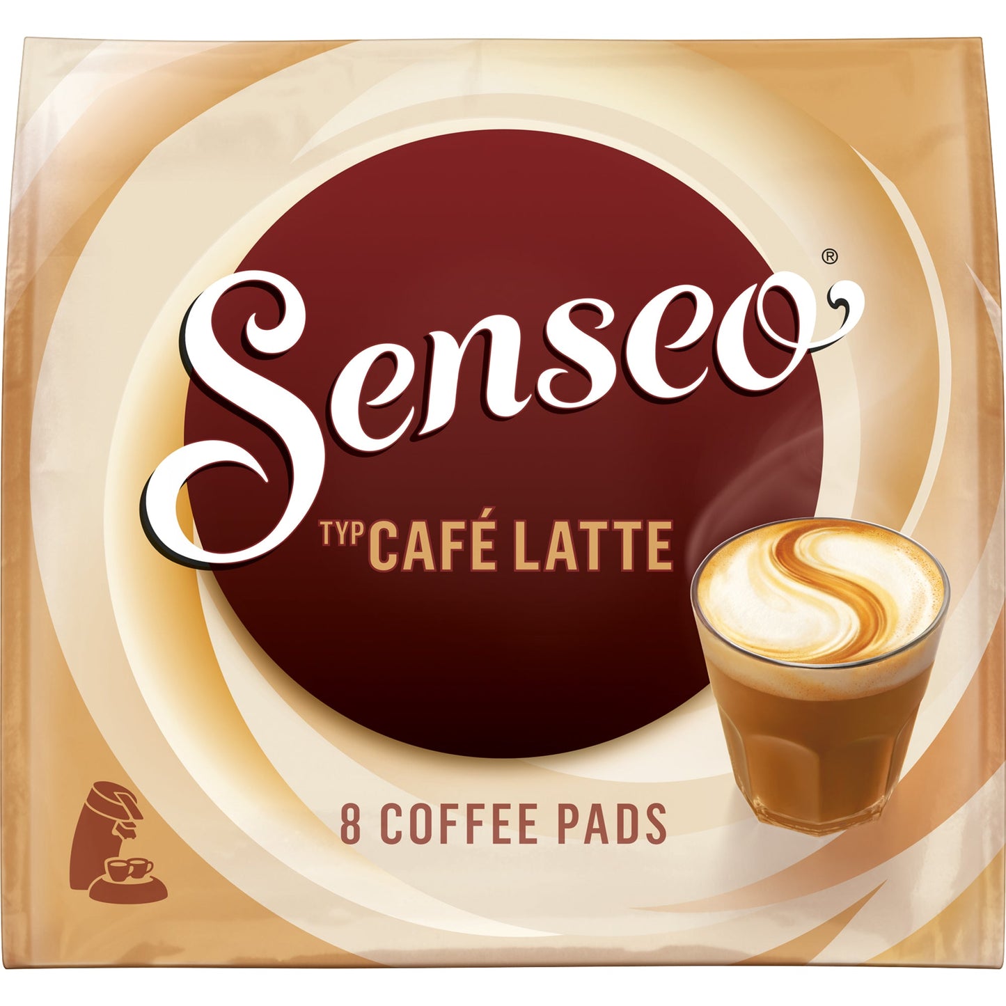 Senseo® Kaffeepads Typ Café Latte 8 x 11,5 g/Pack.