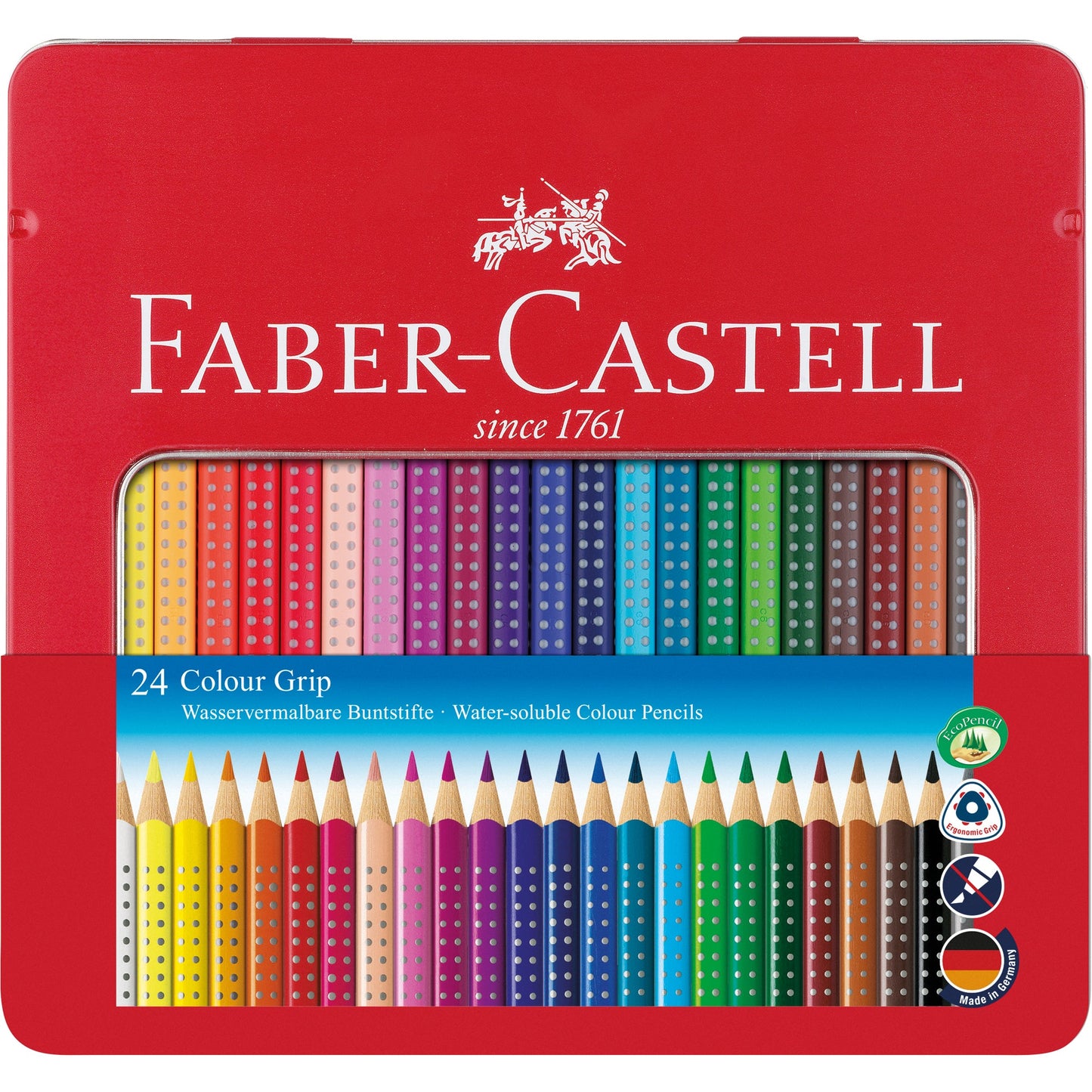 Faber-Castell Buntstift Colour GRIP farbig sortiert 24 St./Pack.