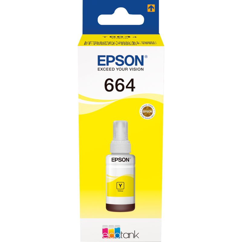 Epson Nachfülltinte Tintenstrahldrucker 664 ca. 6.500 Seiten gelb 70ml