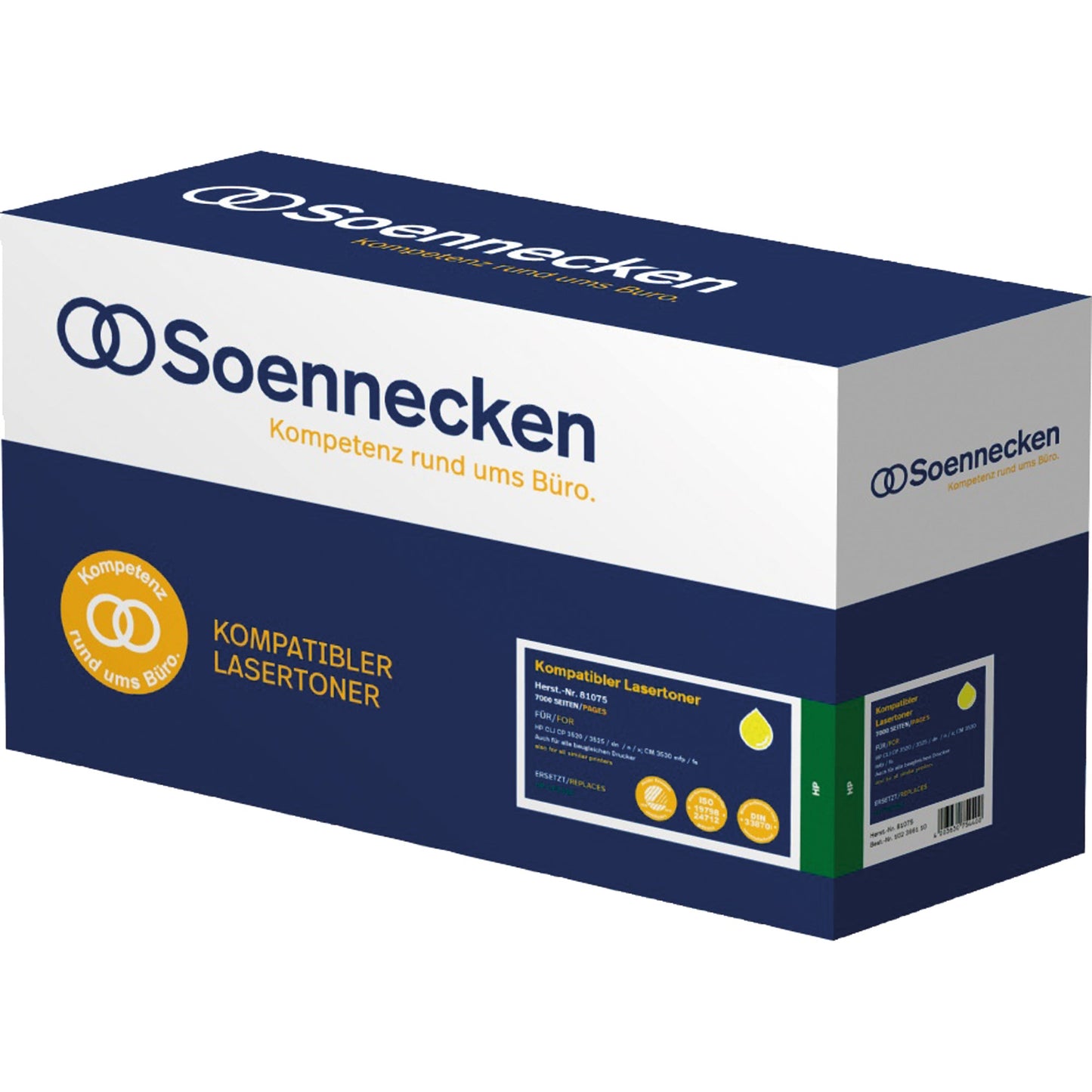 Soennecken Toner kein Originalzubehör Kompatibel mit: HP 504A 81075 ca. 7.000 Seiten gelb
