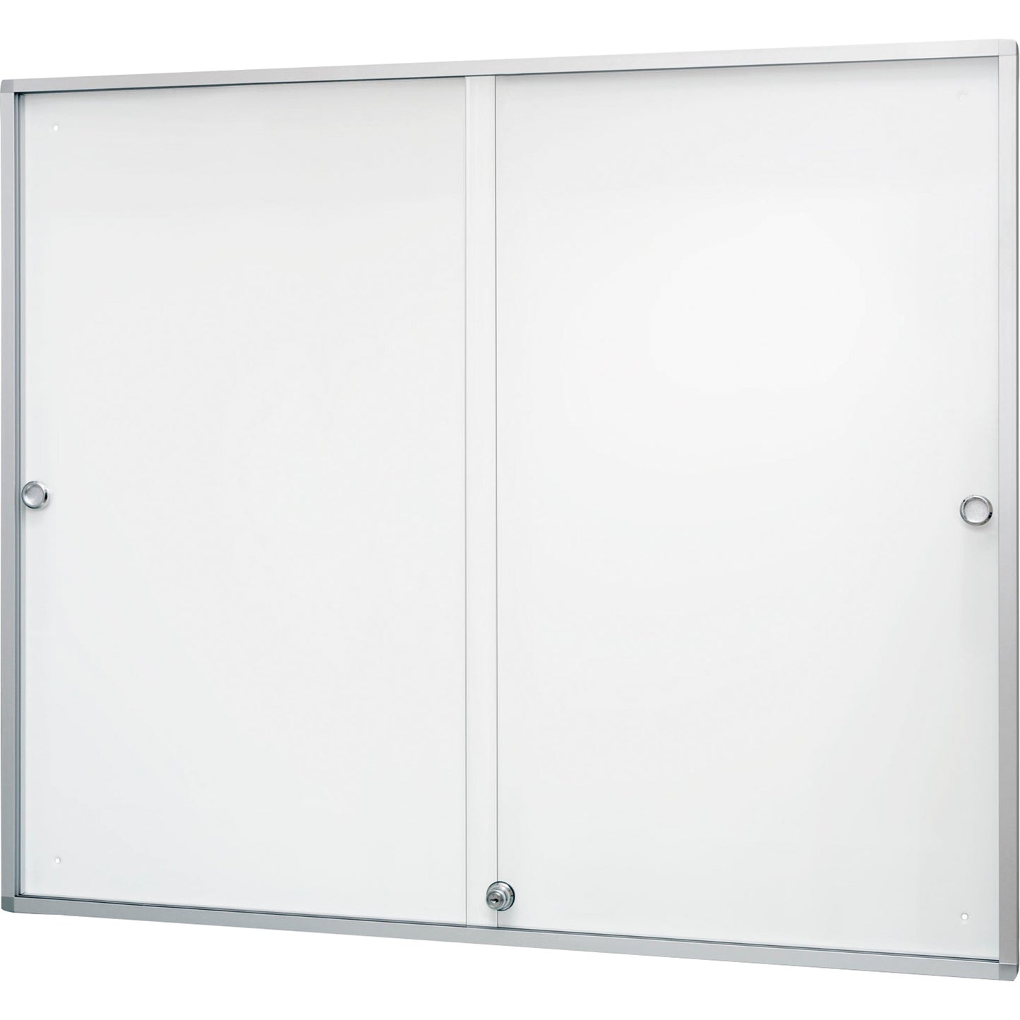 magnetoplan® Schaukasten de luxe Innenbereich 110,8 x 93,8 x 3 cm (B x H x T) 15 x DIN A4 mit Schloss Aluminium, eloxiert alu