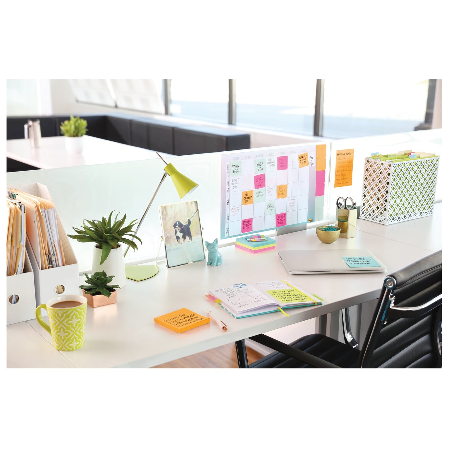 Post-it® Haftnotiz Super Sticky Notes Cosmic Collection 101 x 152 mm (B x H) türkis, neongrün, tropicalpink 90 Bl./Block 3 Block/Pack.