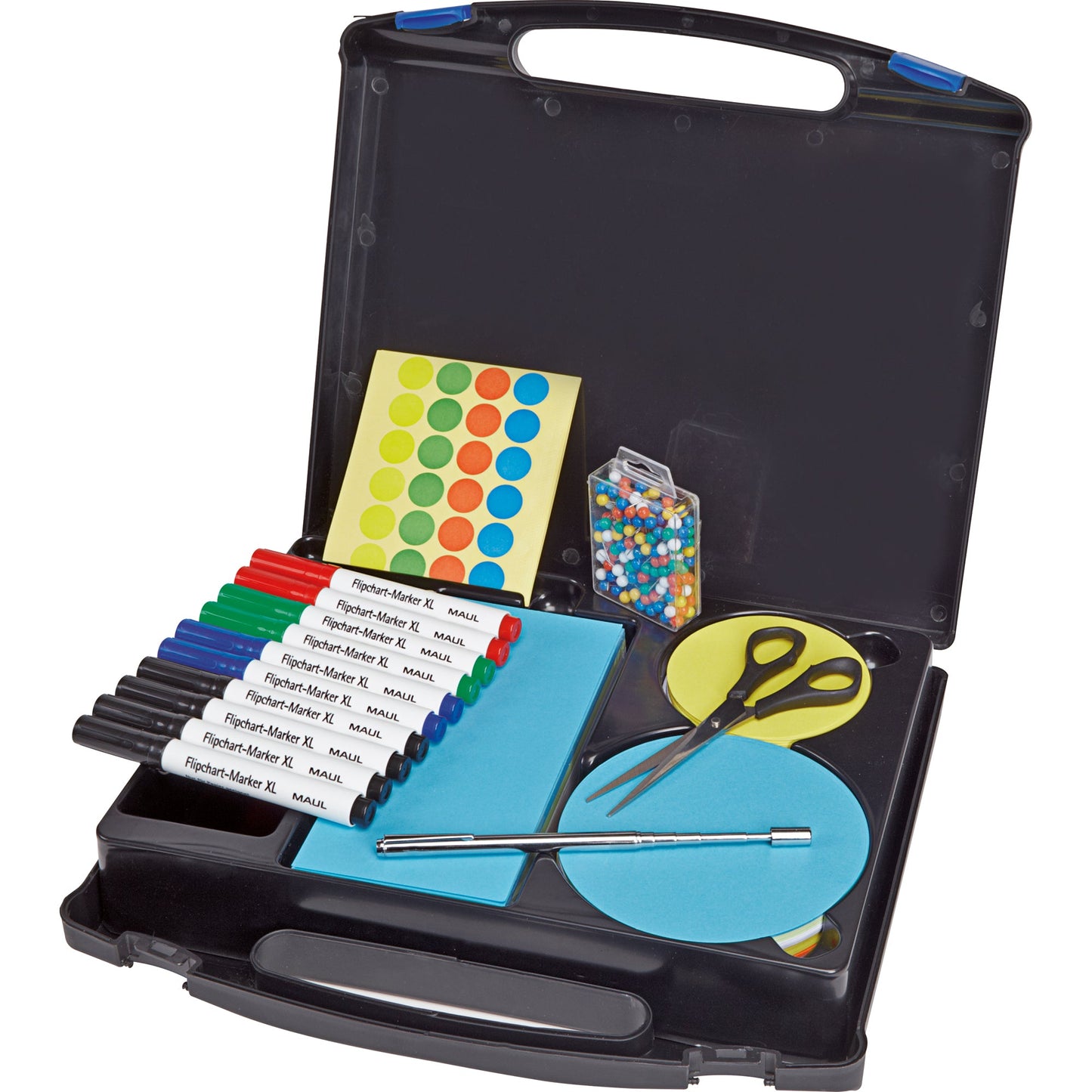 MAUL Moderationskoffer MAULstarter 31,5 x 35,5 x 6 cm (B x H x T) Kunststoff schwarz