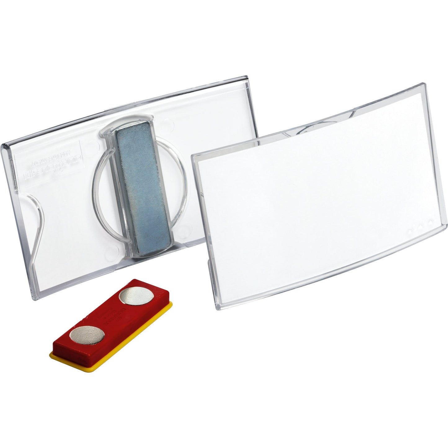 DURABLE Namensschild KONVEX 75 x 40 mm (B x H) Magnet transparent 25 St./Pack.