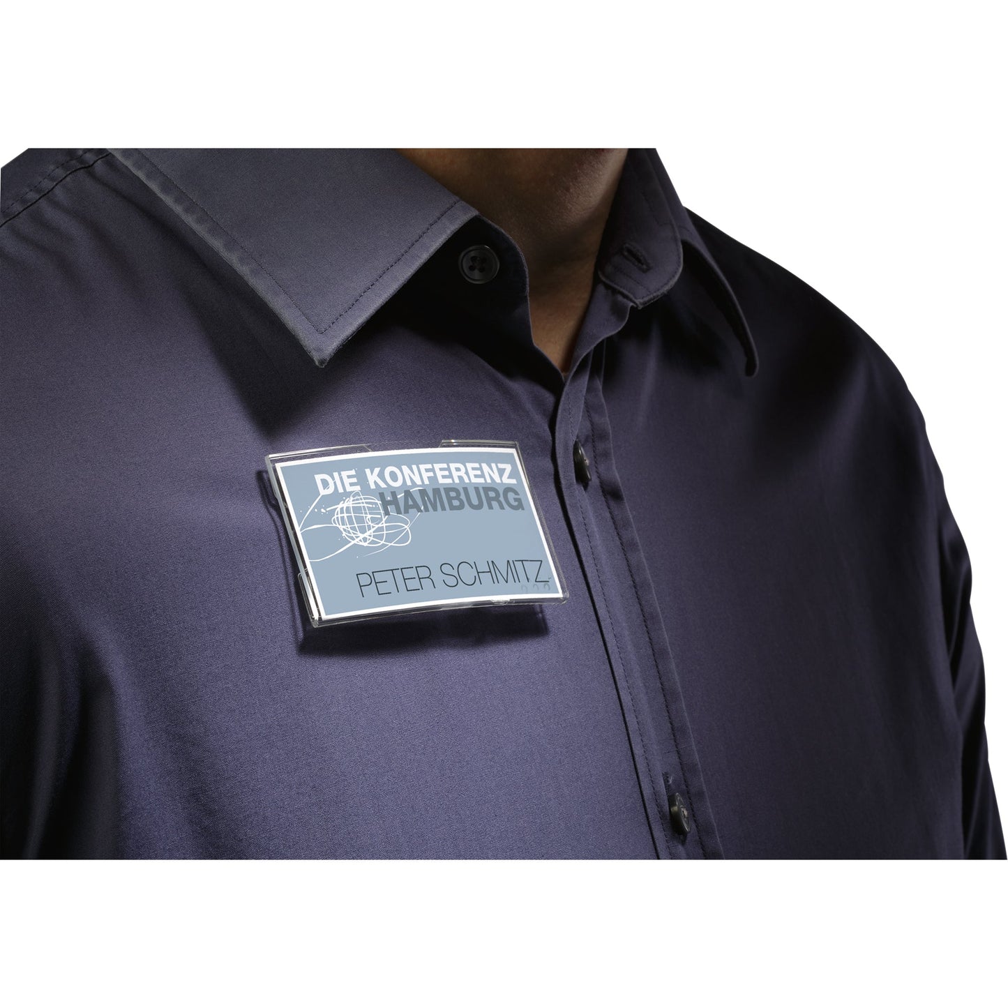 DURABLE Namensschild KONVEX 75 x 40 mm (B x H) Magnet transparent 25 St./Pack.