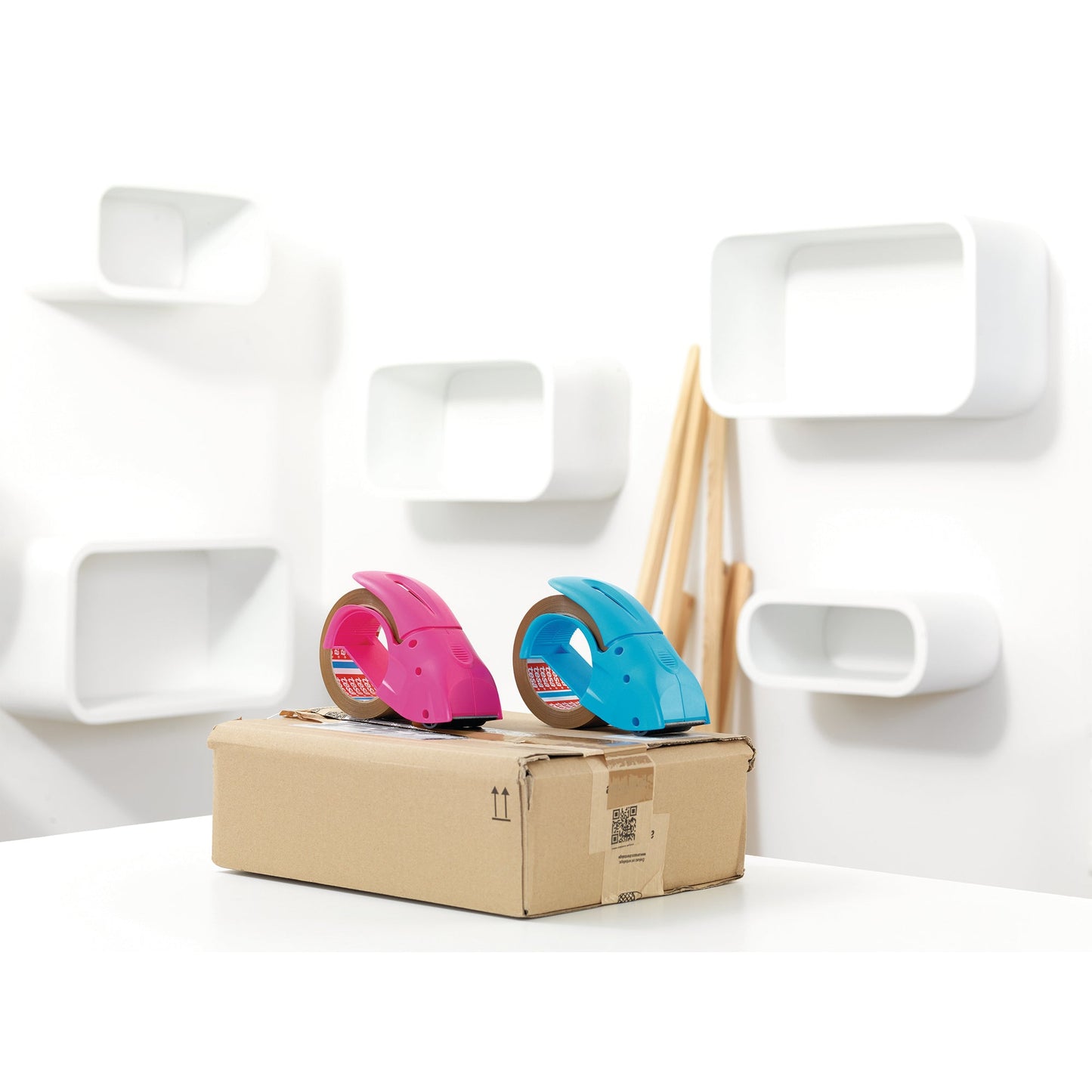 tesa® Packbandabroller PACK ´n´ GO® ABS Kunststoff blau