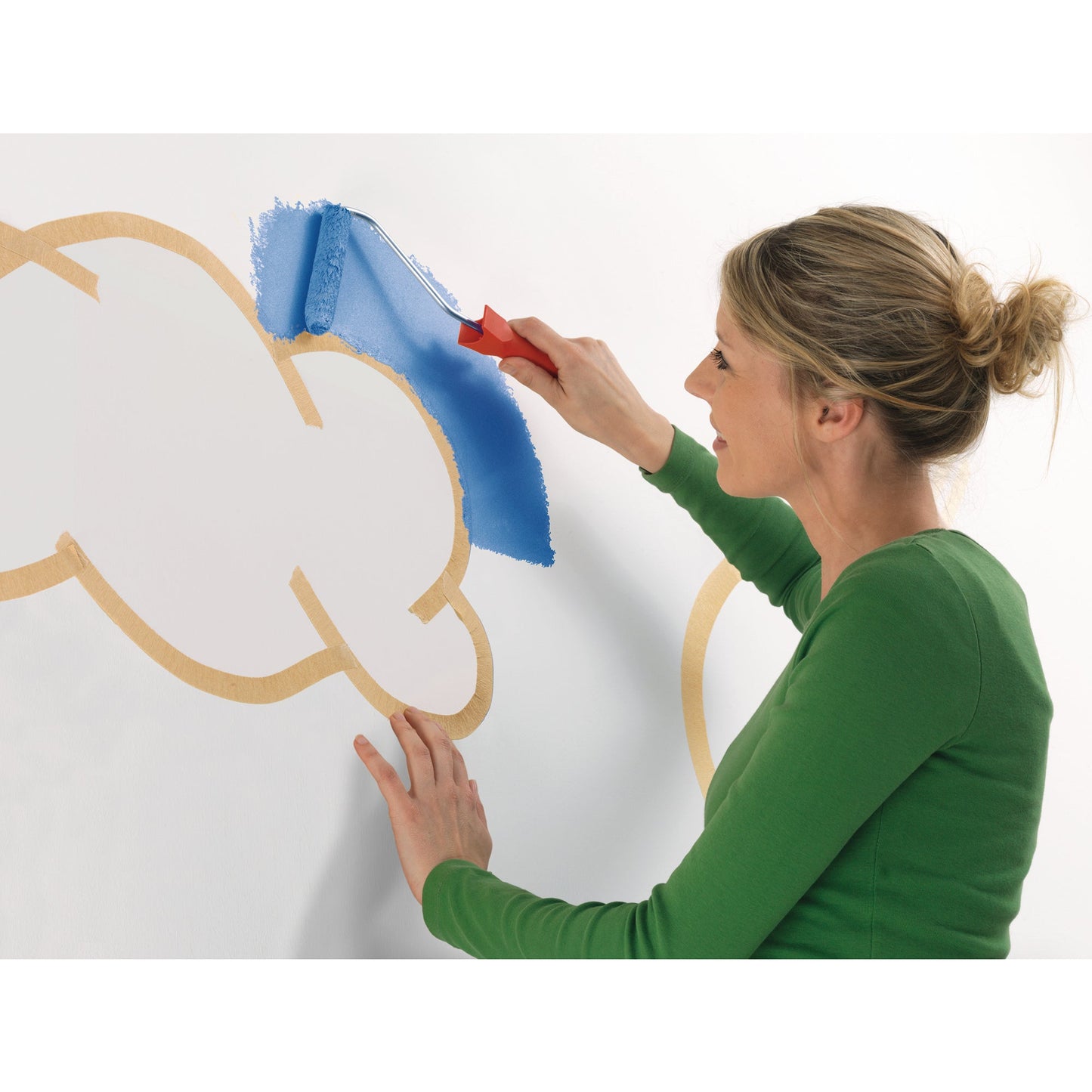 tesa® Kreppband KURVEN Innenbereich 38 mm x 25 m (B x L) Naturkautschuk beige