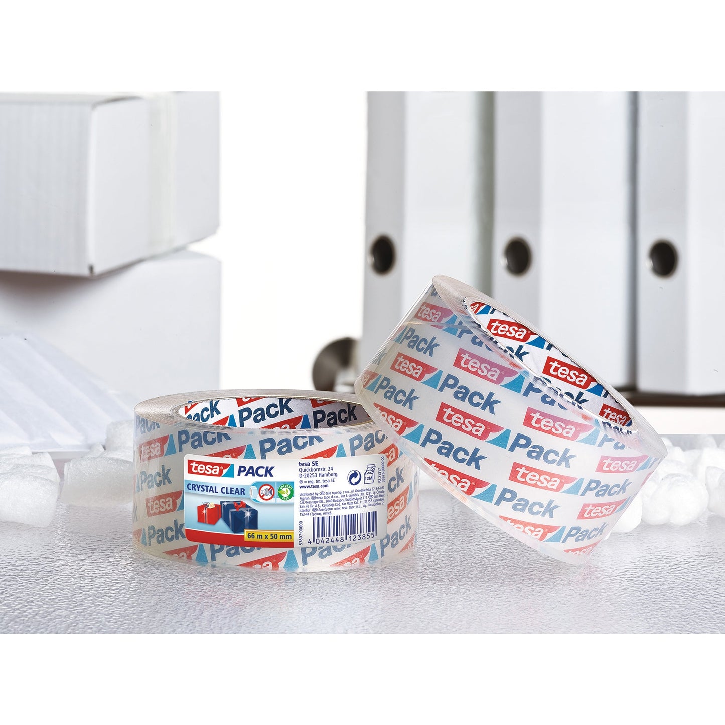 tesa® Packband tesapack® Crystal Clear 50 mm x 66 m (B x L) Acrylat kristallklar
