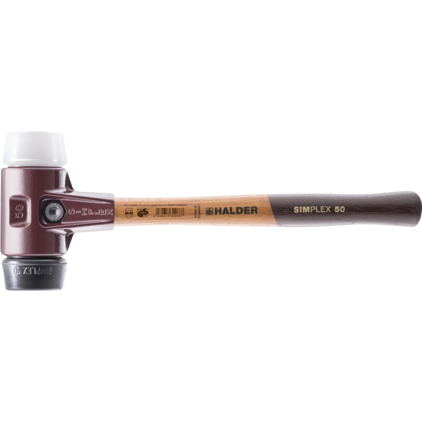 Simplex Hammer 175mm Kunststoff/Gummi, Stahlguss Holz