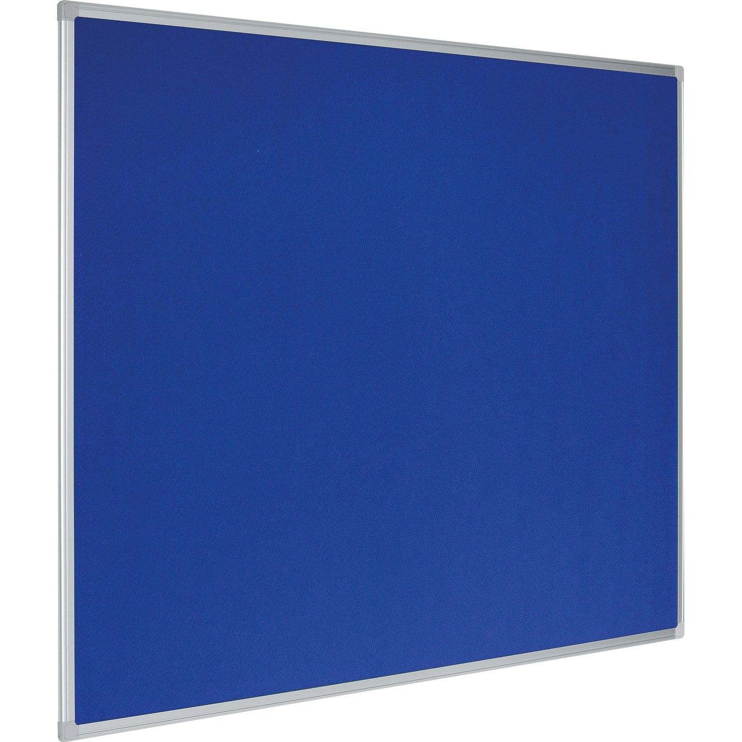 Bi-office Pinnwand 200 x 100 cm (B x H) Maße der Oberfläche: 196 x 96 cm (B x H) Filz, recycelt Material des Rahmens: Aluminium blau