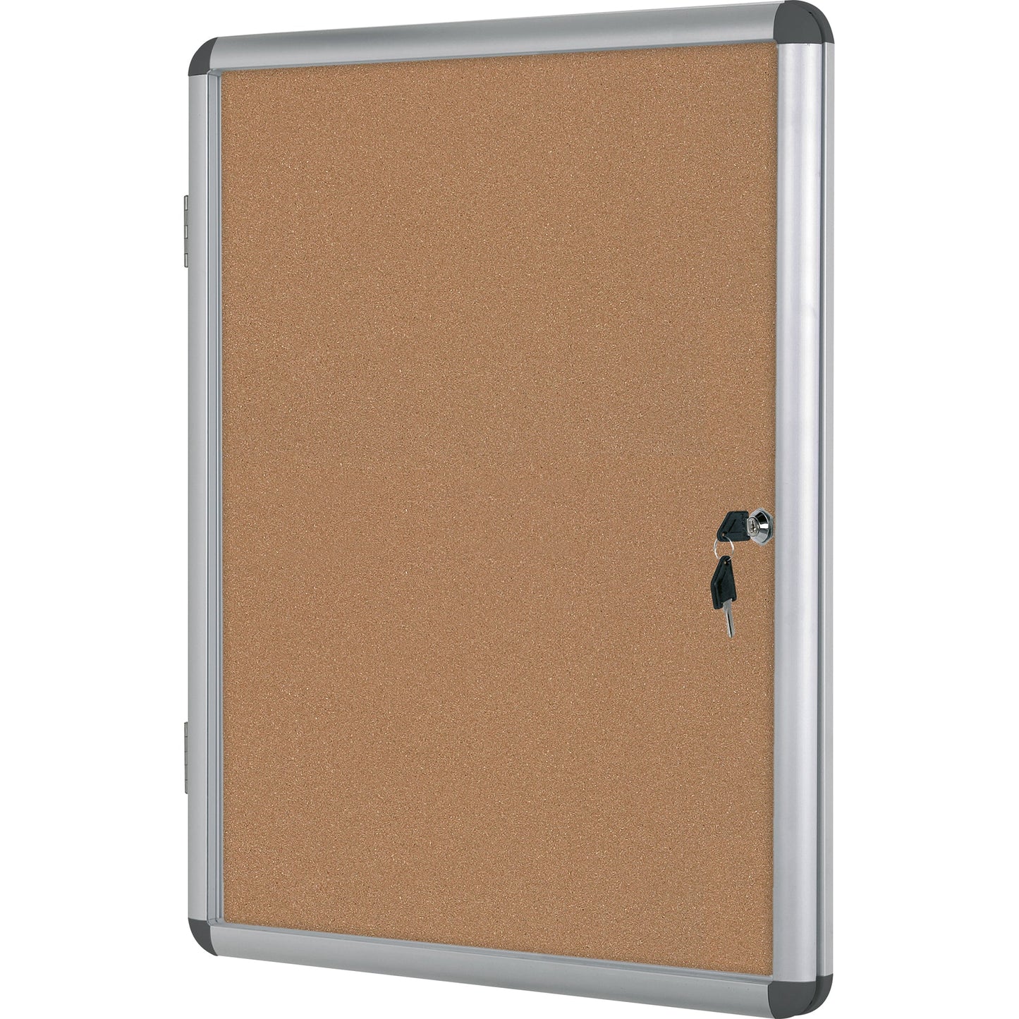 Bi-office Schaukasten Enclore Innenbereich 72 x 98,1 x 3,5 cm (B x H x T) 9 x DIN A4 mit Schloss Aluminium alu