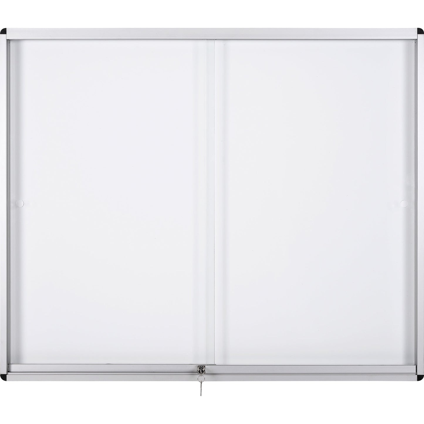 Bi-office Schaukasten Exhibit Innenbereich 132,4 x 96,7 x 5,4 cm (B x H x T) 18 x DIN A4 mit Schloss Aluminium alu