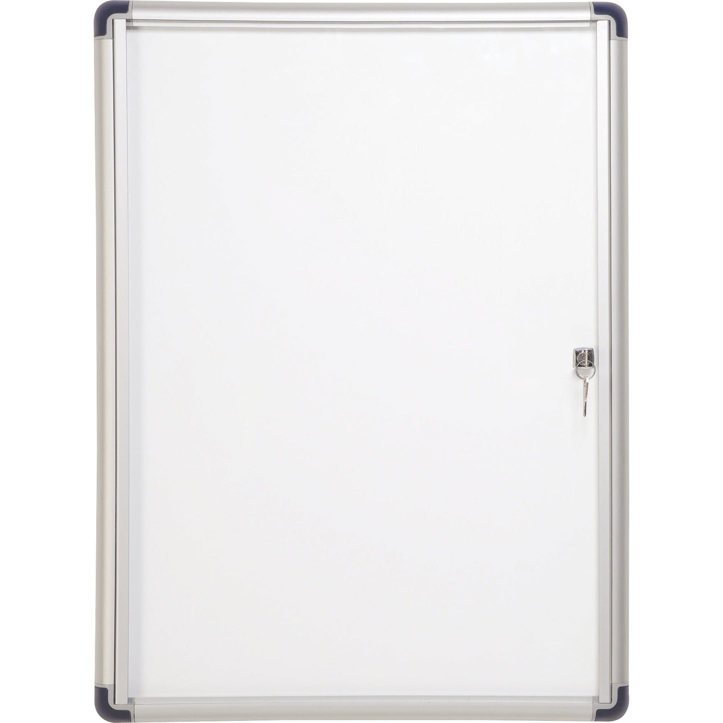 Bi-office Schaukasten Enclore Budget Innenbereich 35,7 x 73,5 x 3,5 cm (B x H x T) 3 x DIN A4 mit Schloss Aluminium alu