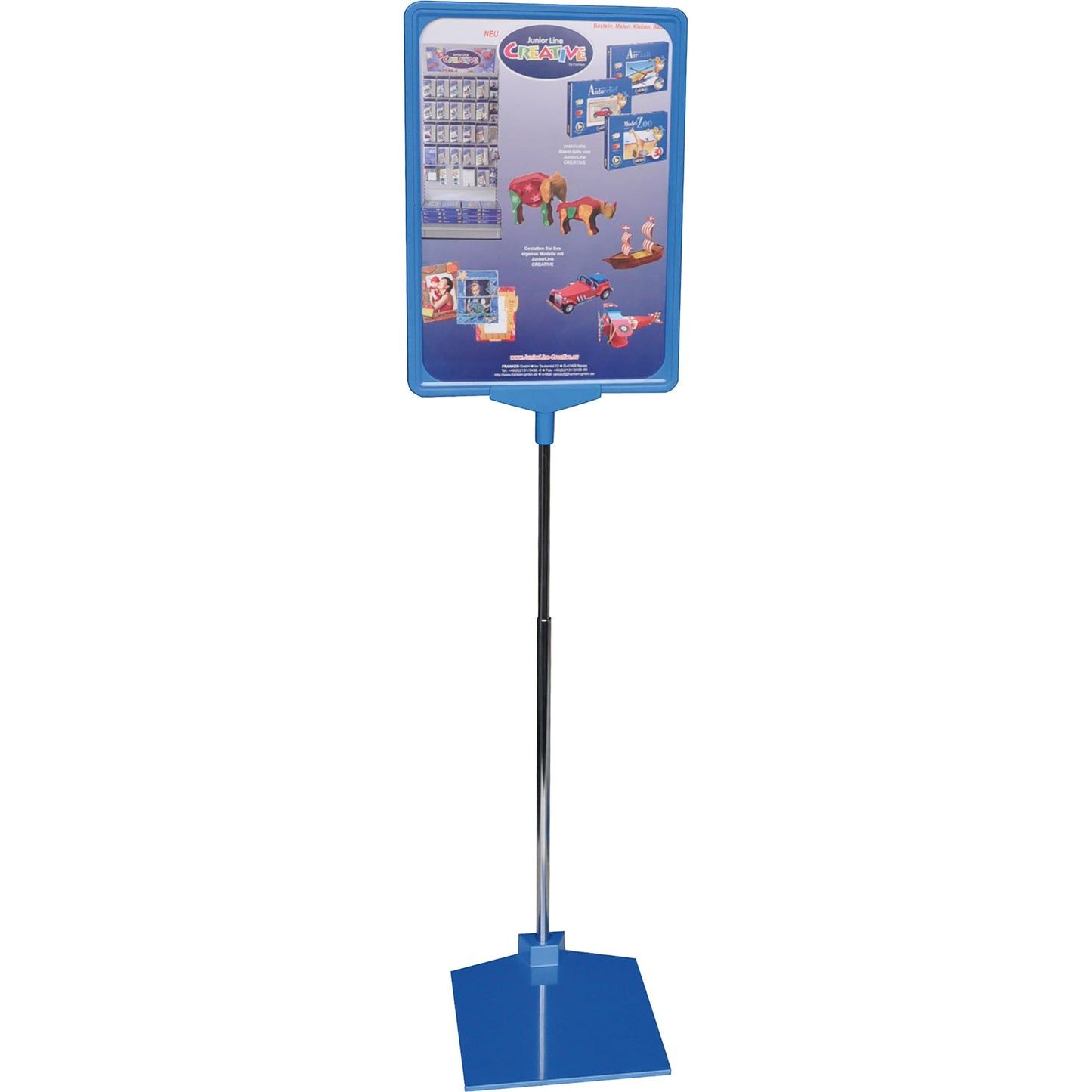 FRANKEN Infodisplay 21 x 62 x 10 cm (B x H x T) DIN A4 blau