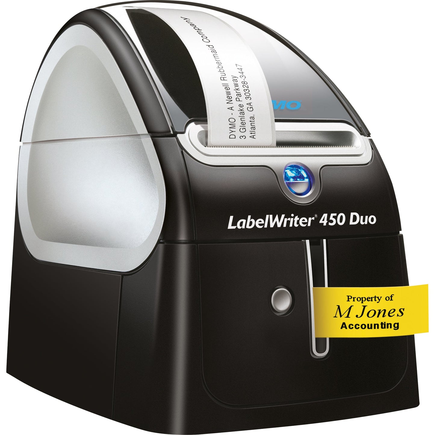 DYMO® Etikettendrucker LabelWriterT 450 Duo 71 Etik./Min. USB 2.0 inkl. 20 Starter Etiketten (89 x 36 mm), D1-Schriftband (24 mm x 3 m, schwarz auf weiß), Adapter, Netzkabel, USB-Kabel, Kurzanleitung