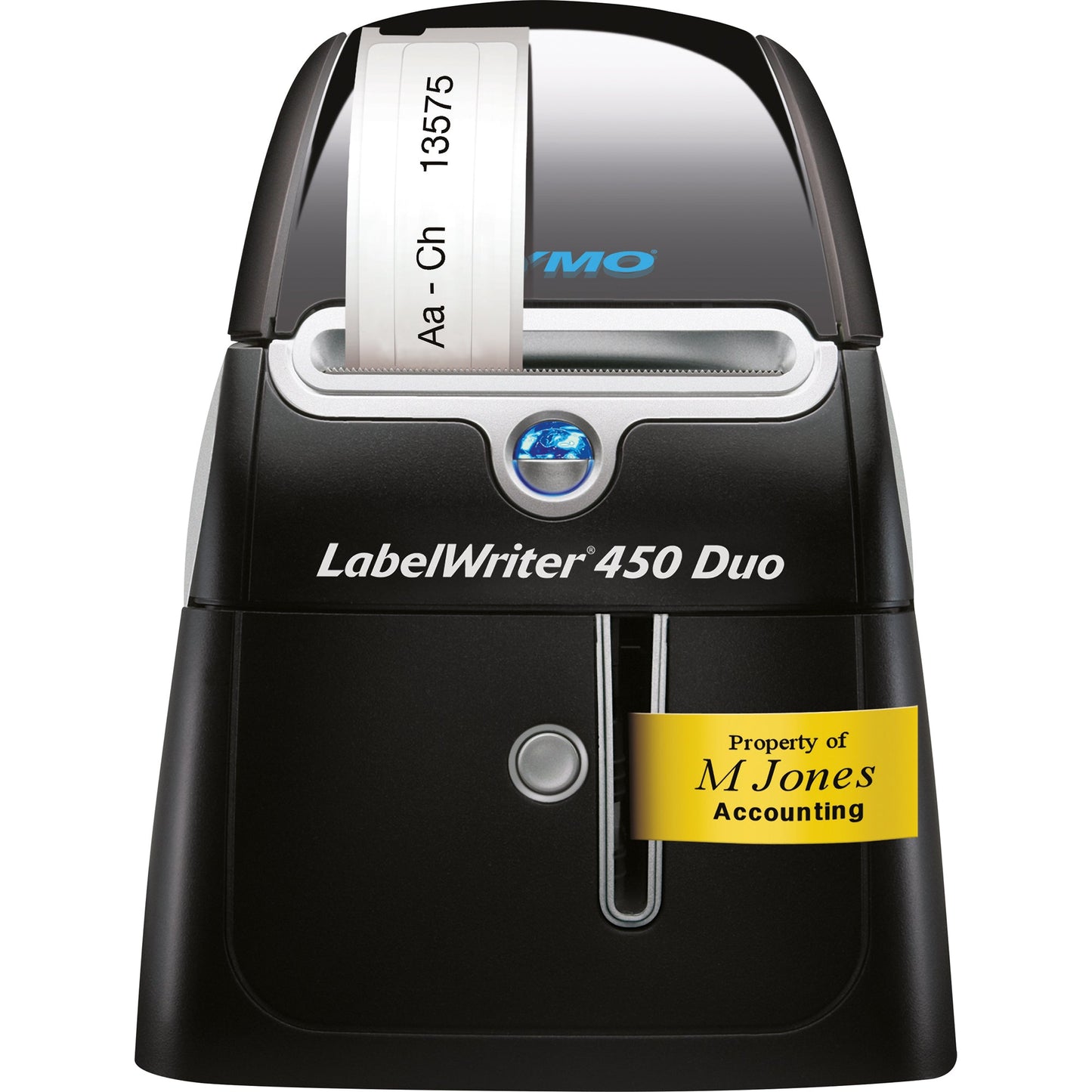 DYMO® Etikettendrucker LabelWriterT 450 Duo 71 Etik./Min. USB 2.0 inkl. 20 Starter Etiketten (89 x 36 mm), D1-Schriftband (24 mm x 3 m, schwarz auf weiß), Adapter, Netzkabel, USB-Kabel, Kurzanleitung