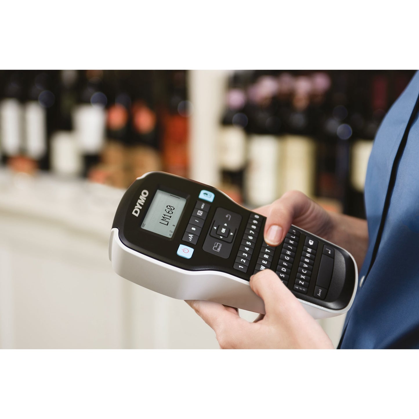 DYMO® Beschriftungsgerät LabelManagerT 160 1 Display-Zeile 6 Schriftgrößen 2 Druckzeilen inkl. D1-Starter-Schriftbandkassette (12 mm x 3 m, schwarz auf weiß)