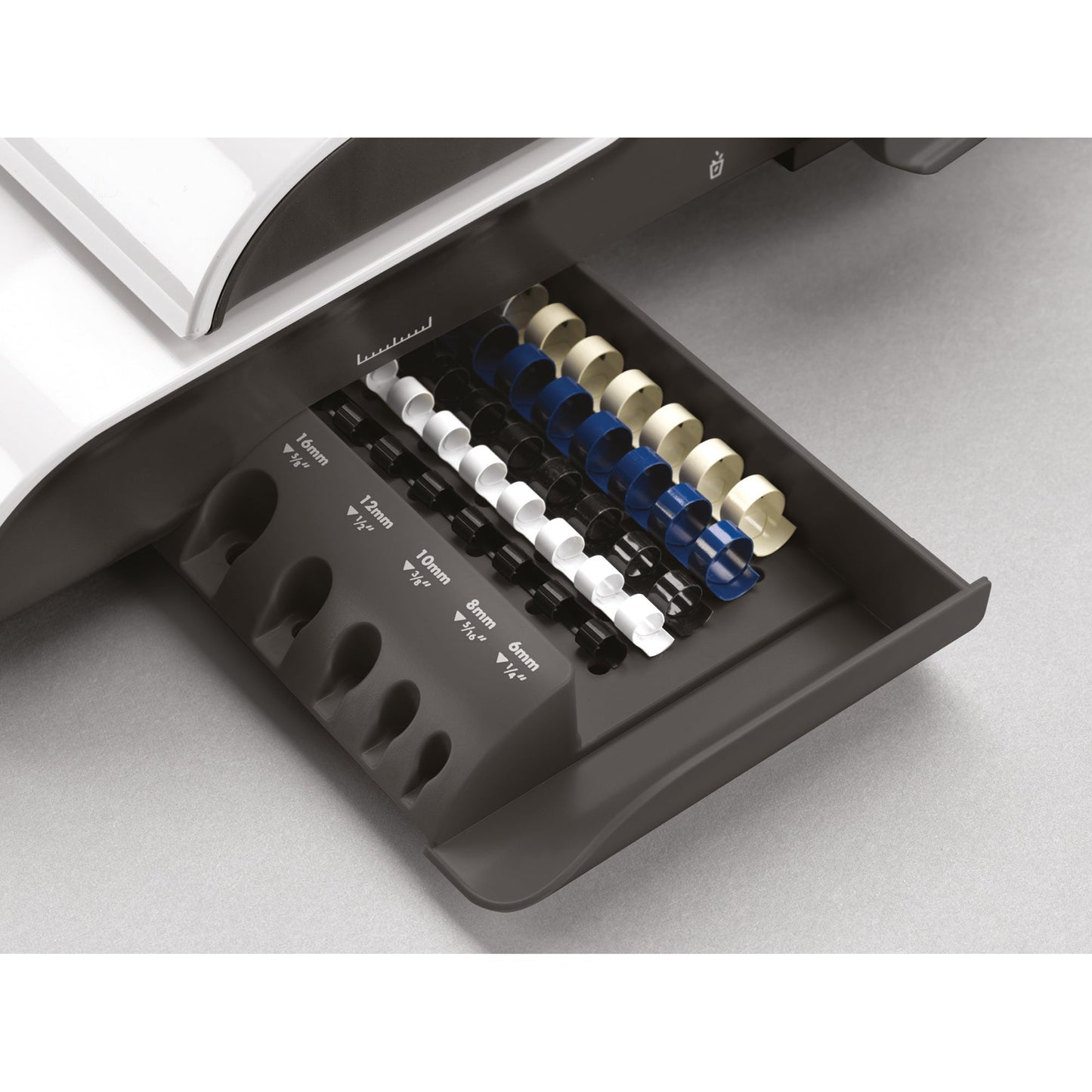 Fellowes® Plastikbindegerät Pulsar-E 43,2 x 13 x 38,8 cm (B x H x T) DIN A4 38mm weiß/silber