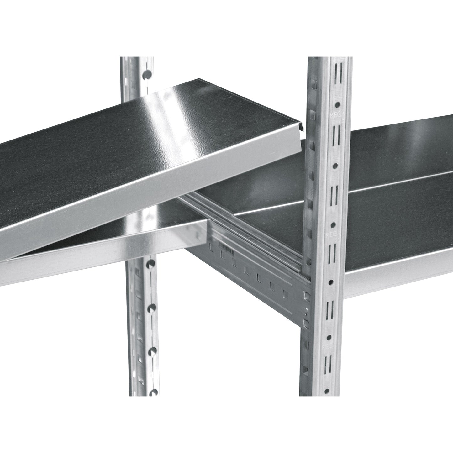 SCHOLZ Anbauregal M80 1.000 x 1.920 x 200 mm (B x H x T) 5 Fachböden 70kg Stahl