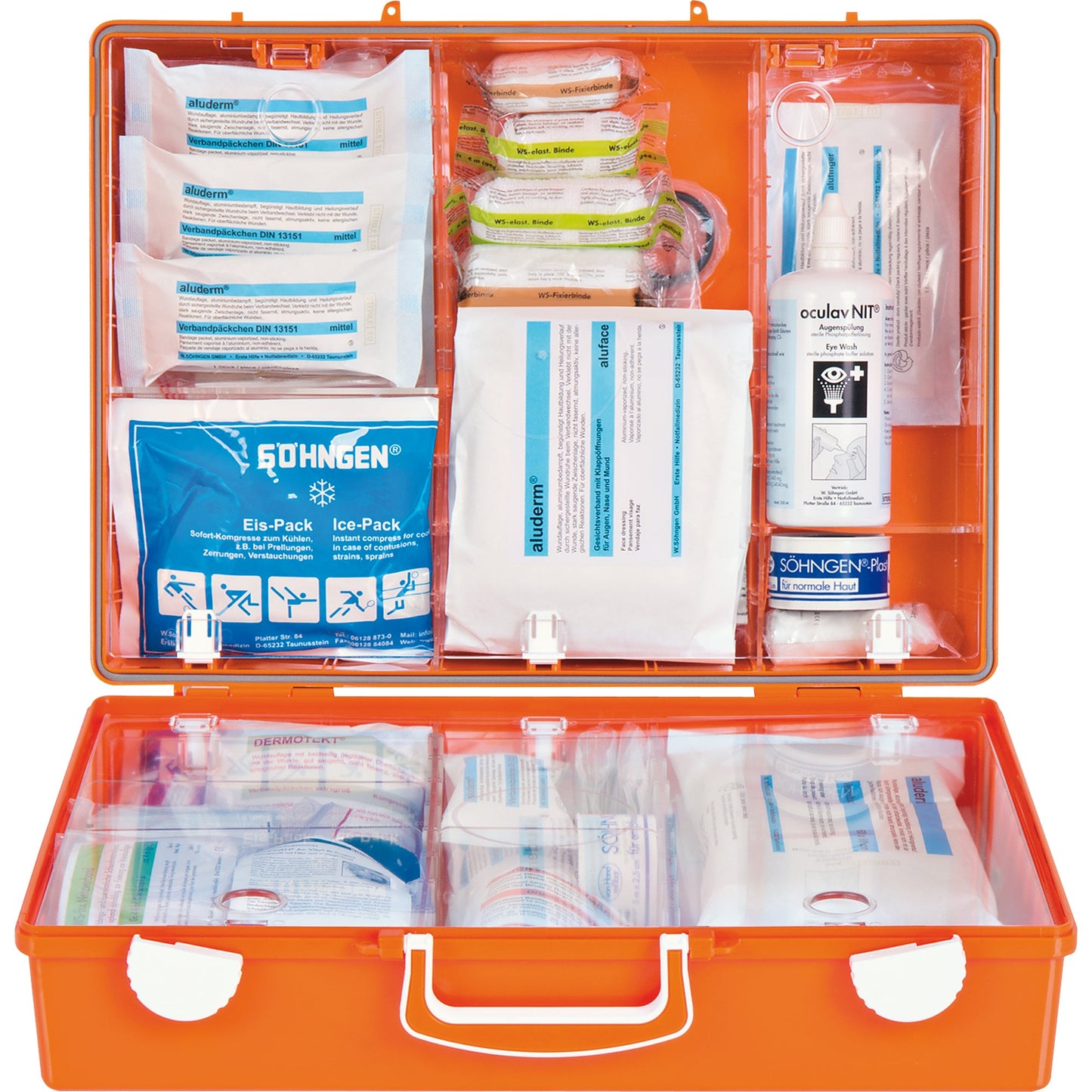 SÖHNGEN® Erste Hilfe Koffer SPEZIAL MT-CD ca. 40 x 30 x 15 cm (B x H x T) DIN 13157 orange