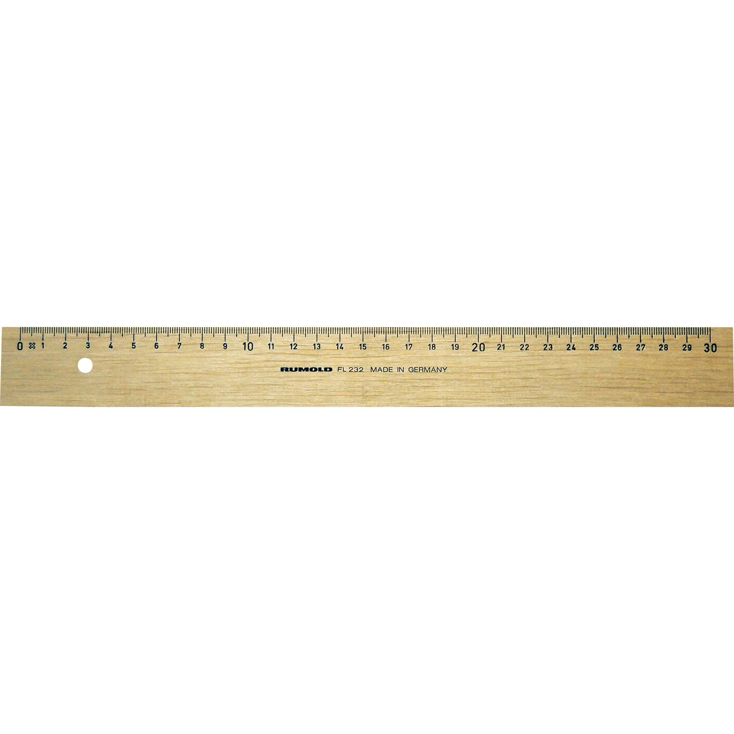 RUMOLD Lineal 30cm Holz weißbuche natur