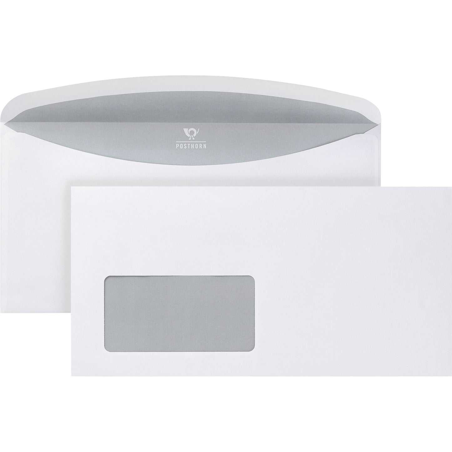 POSTHORN Briefumschlag 3000 DIN C6/C5 229 x 114 mm (B x H) mit gummierter Klappe mit Fenster 80g/m² weiß 1.000 St./Pack.